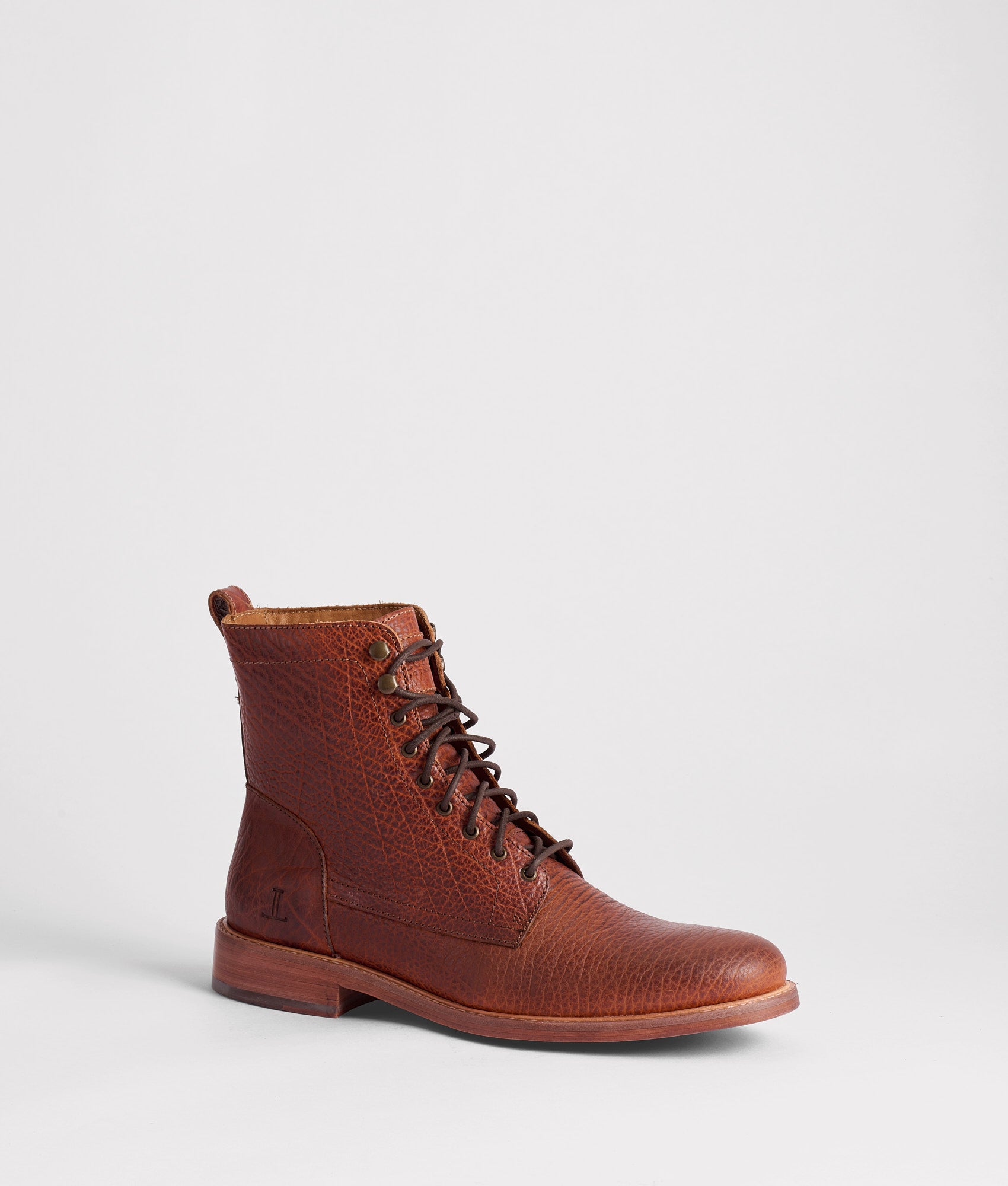 6 Lace Up Derby Boot :: Whiskey - Image 3