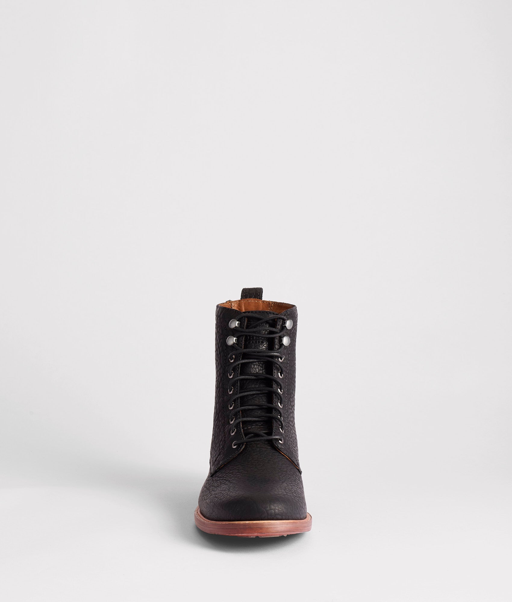 6 Lace Up Derby Boot :: Black - Image 4