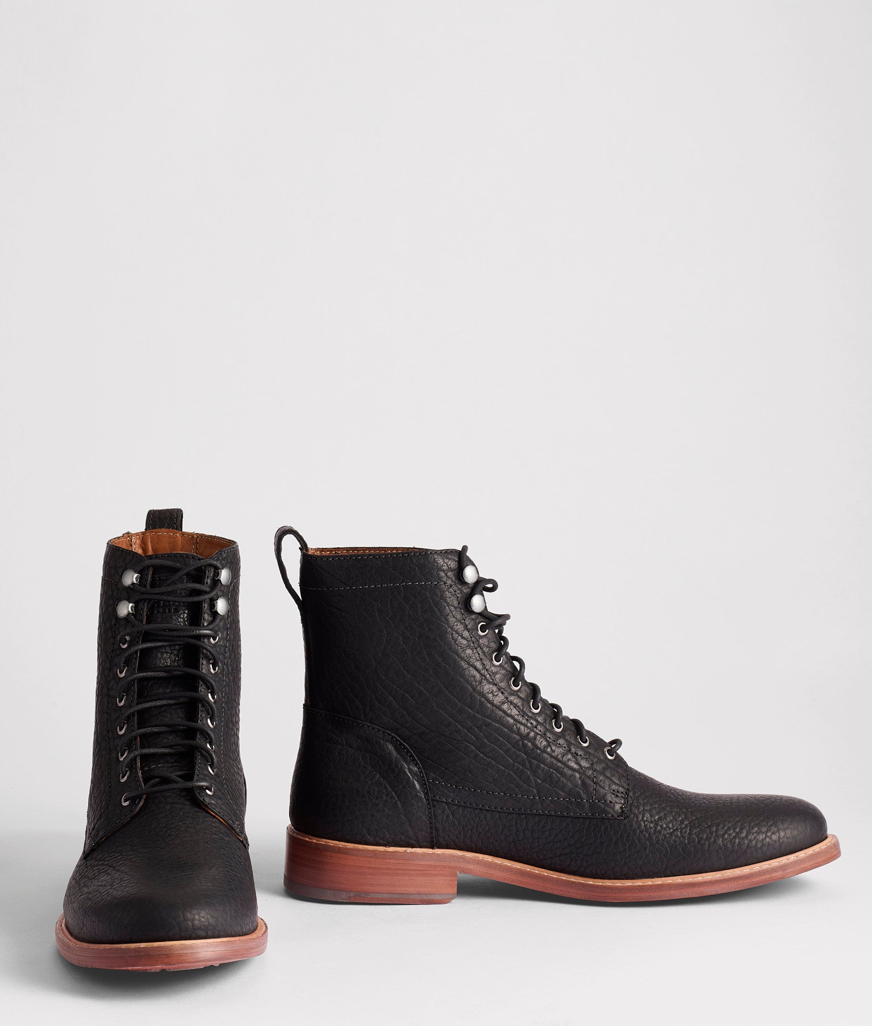 6 Lace Up Derby Boot :: Black - Image 2
