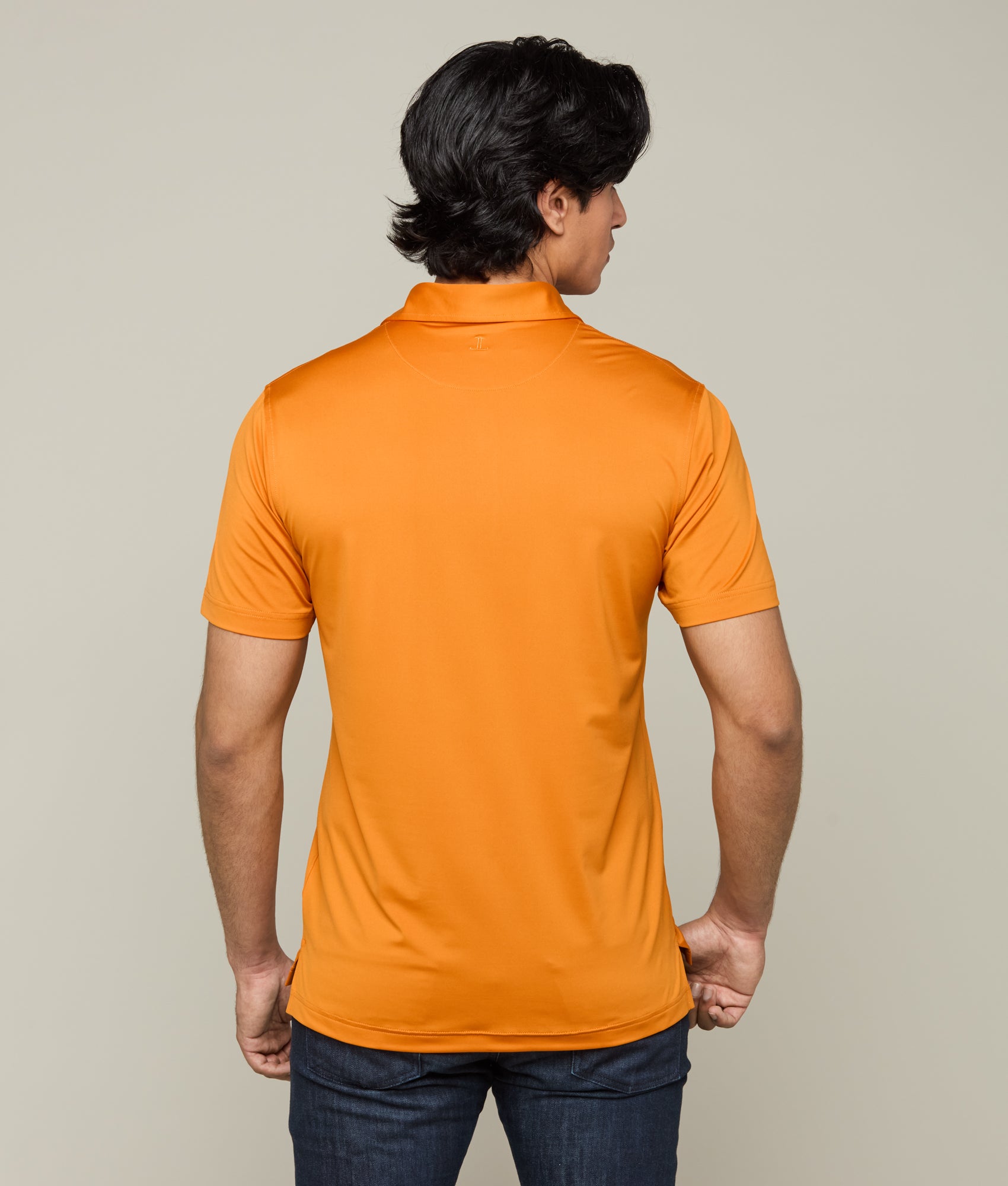 Lucchese Golf Polo :: UT Burnt Orange - Image 3