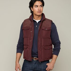 John Puffer Vest :: Wine