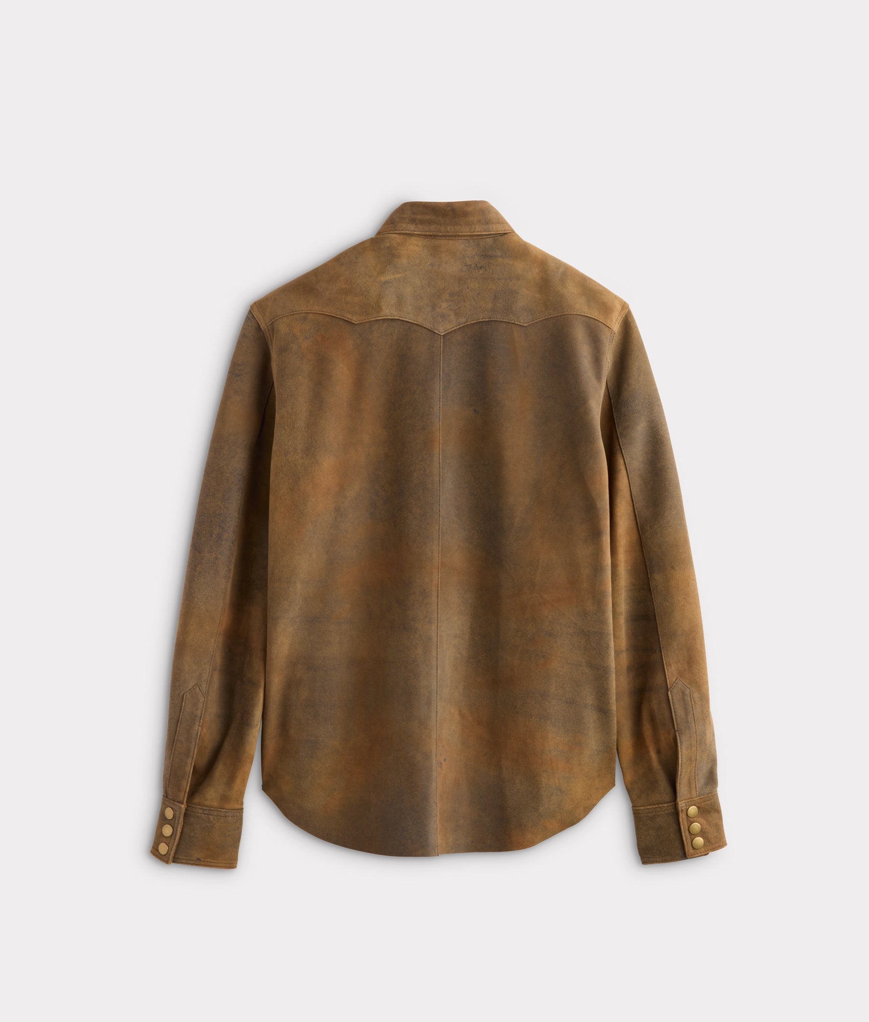 Colt Leather Shacket :: Mocha - Image 3