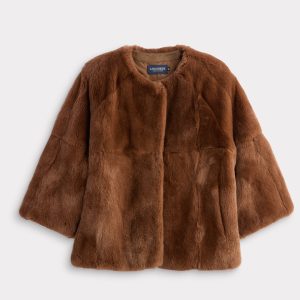 Dahlia Fur Coat :: Nutmeg