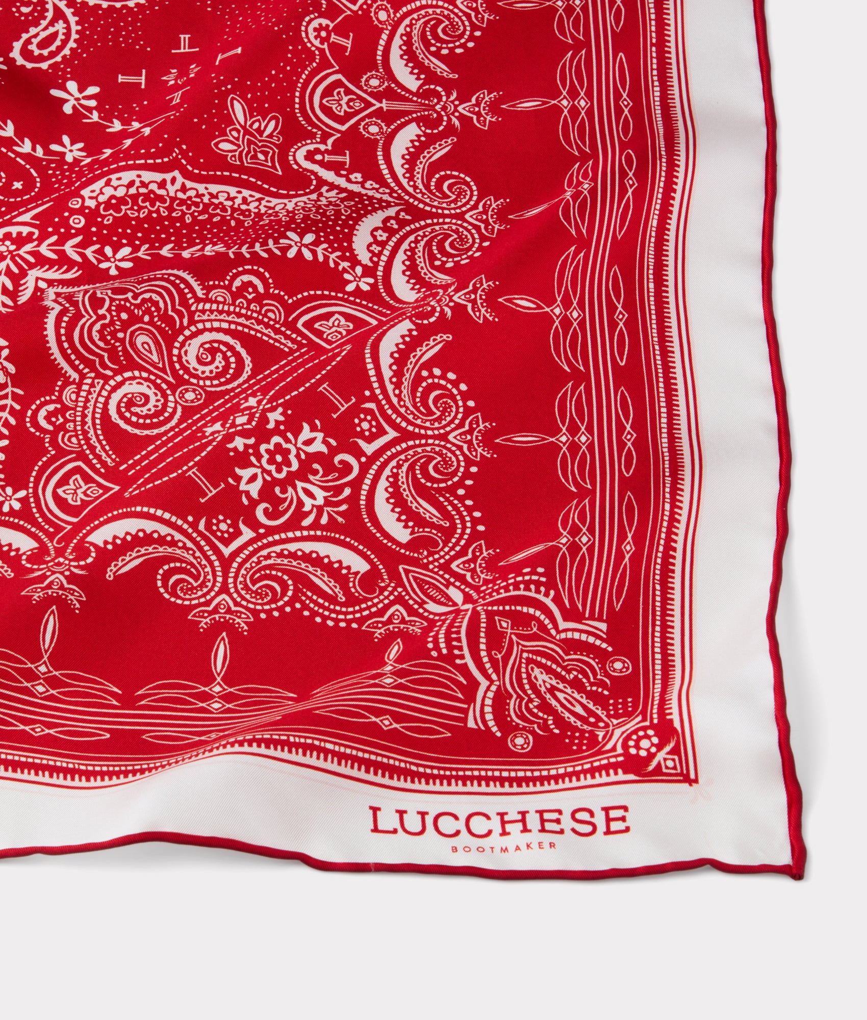 Mirrored L Scarf :: Red - Image 2