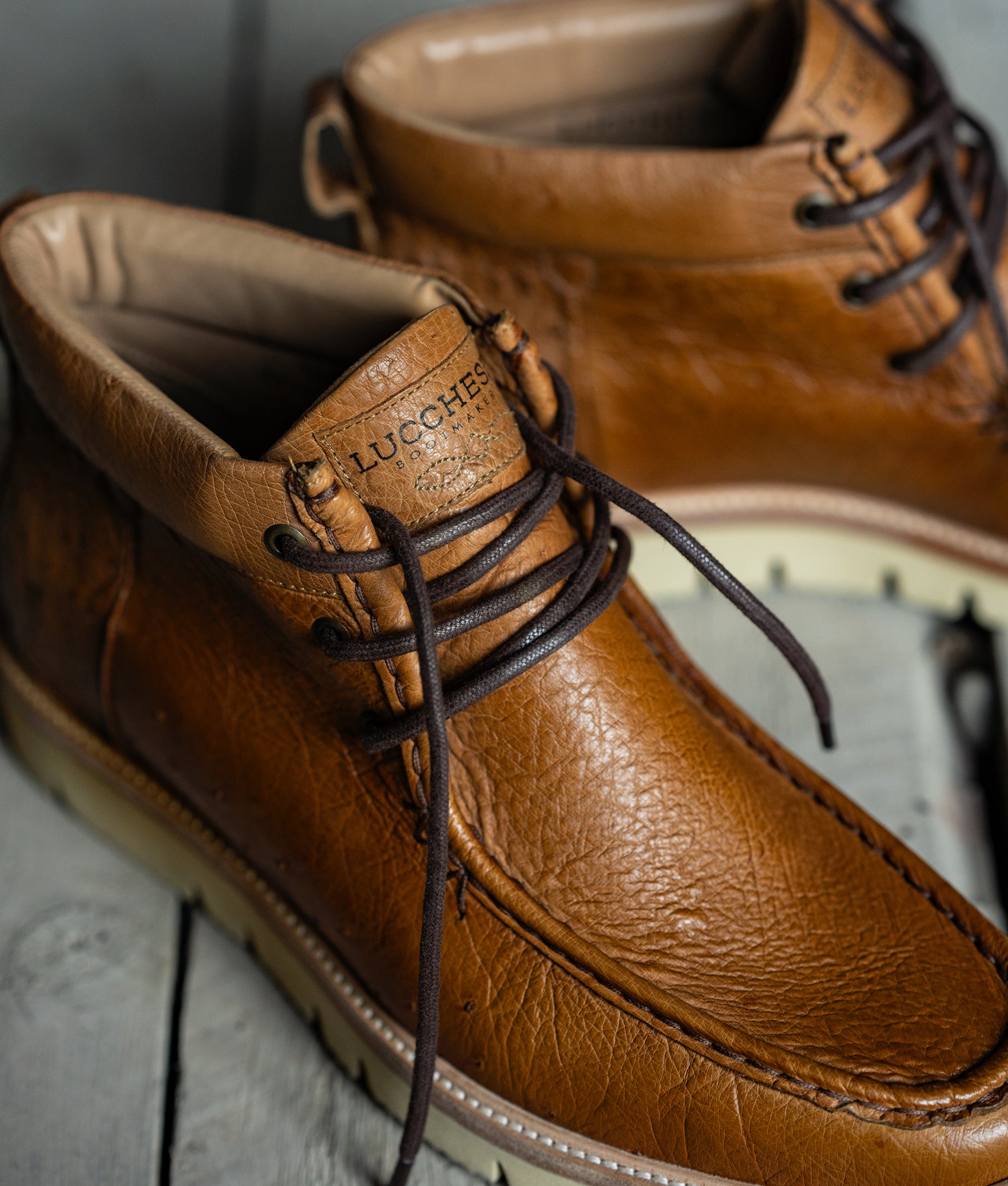 Ridgeline Exotic Chukka Boot :: Barnwood - Image 9