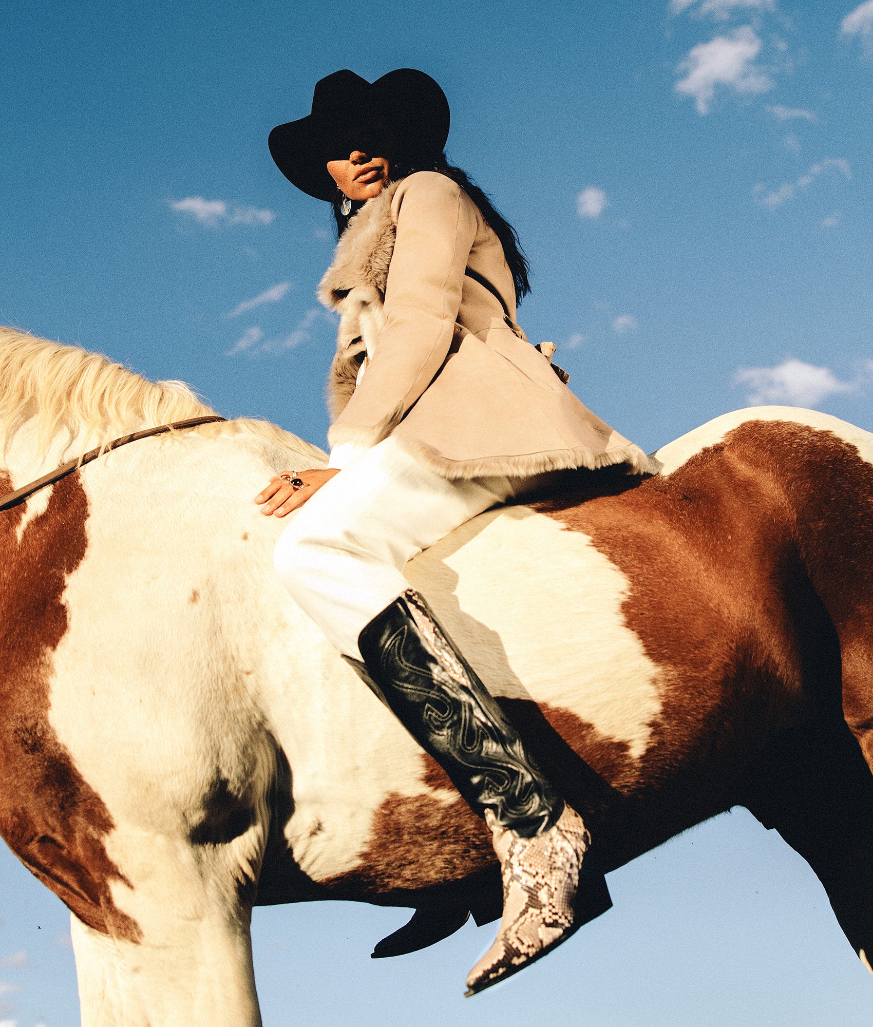 Skye Shearling Coat :: Grey - Image 9