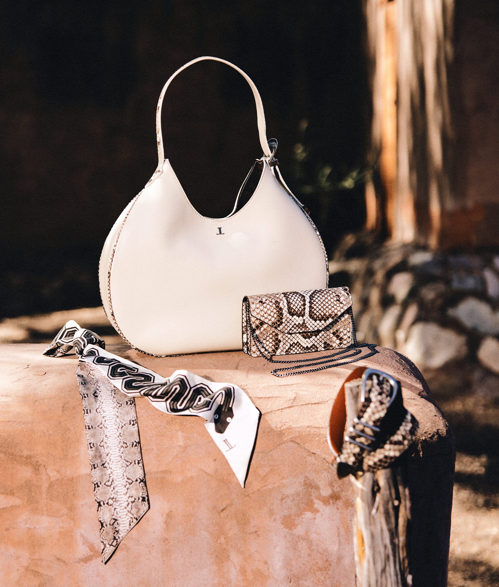 Long Exotic Wallet On A Chain :: Natural - Image 8