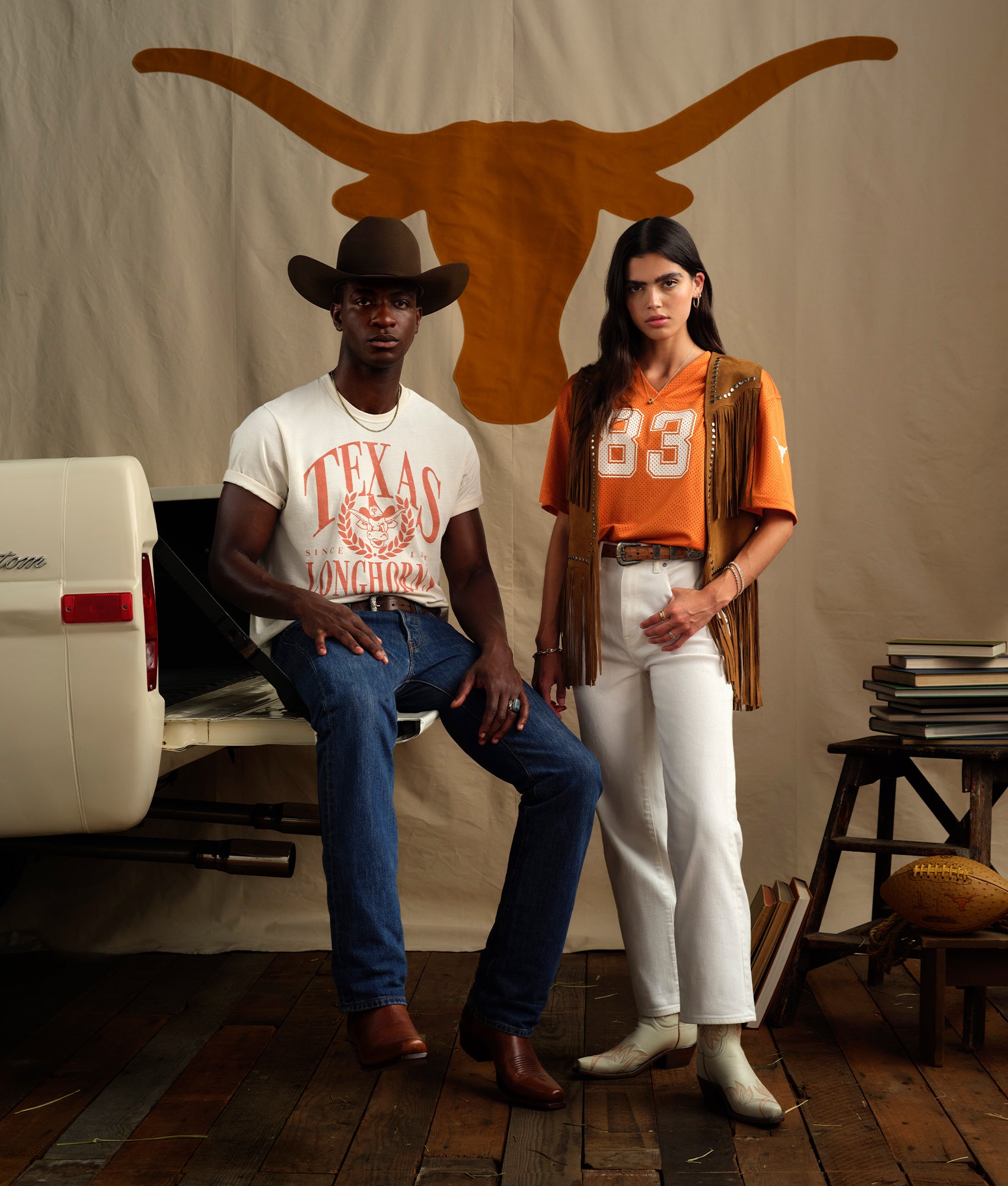 Tilly :: Glitz Cream W/ Burnt Orange Stitching - Image 9