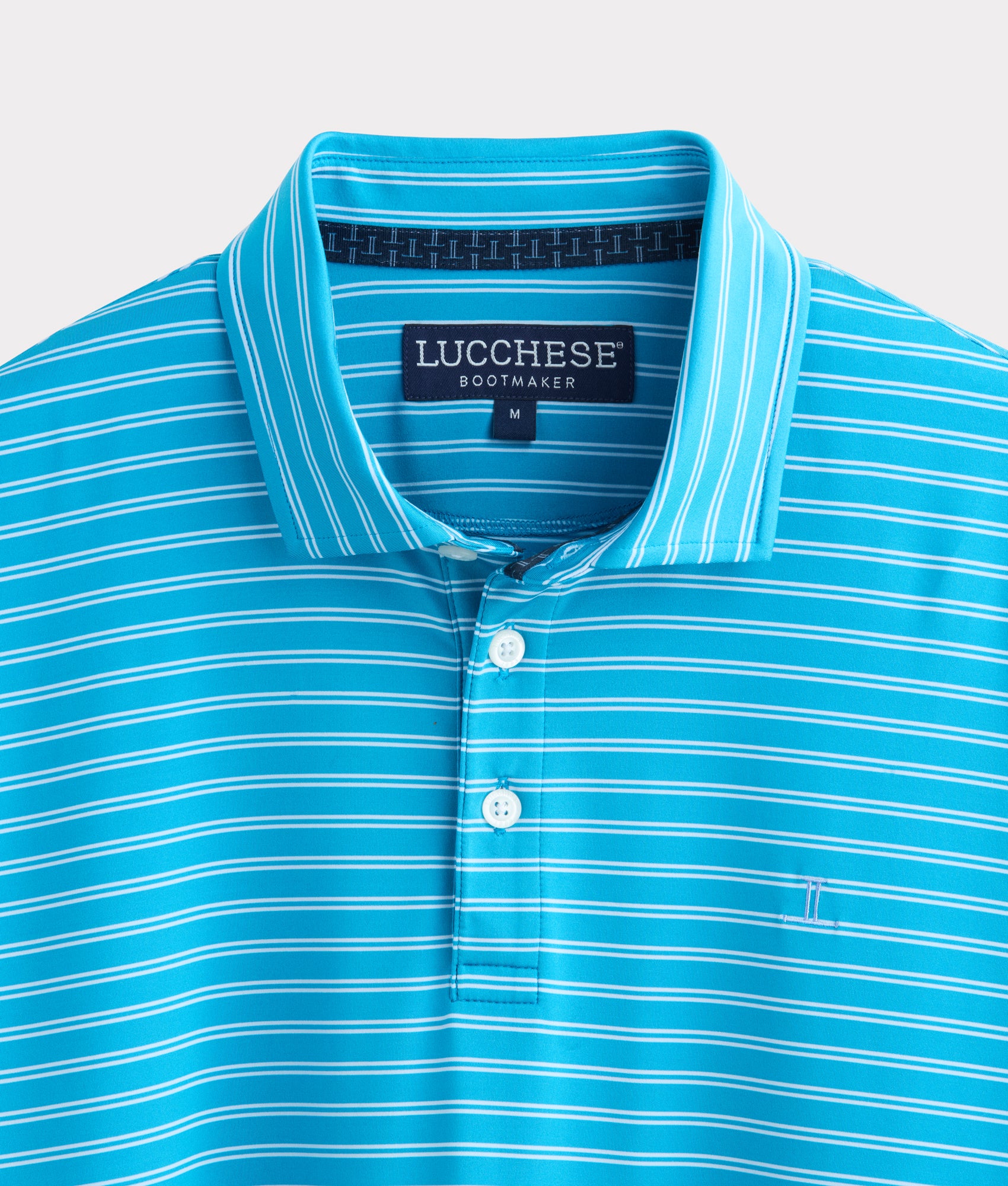 Lucchese Golf Polo :: Teal - Image 2
