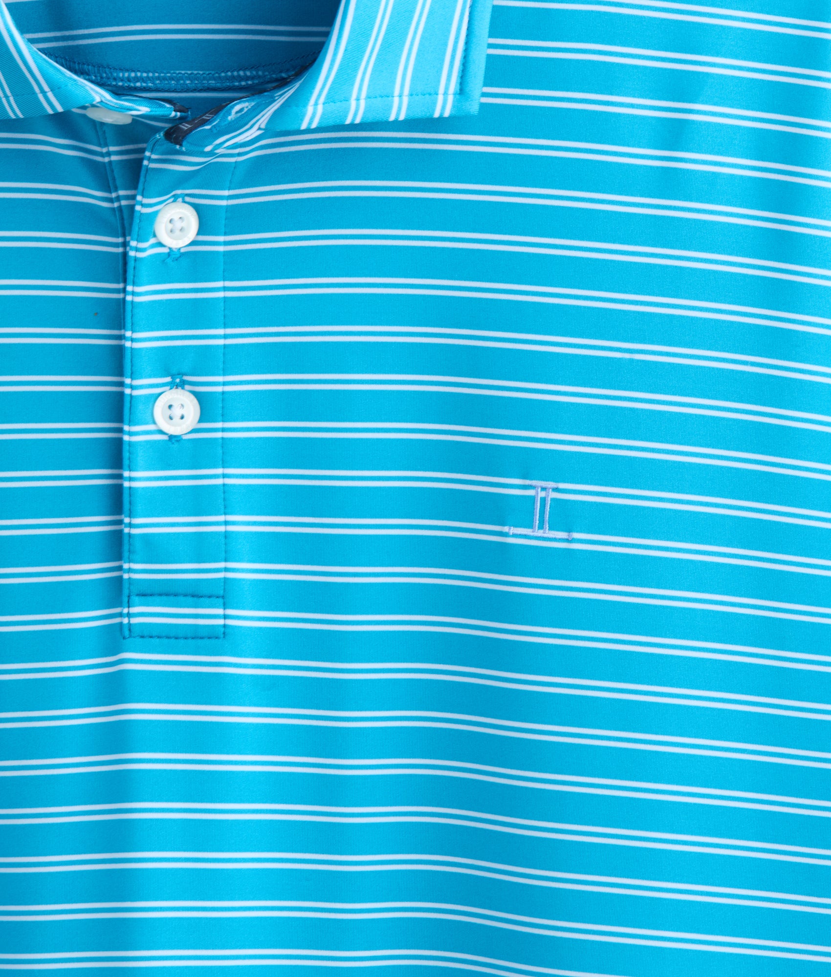 Lucchese Golf Polo :: Teal - Image 3