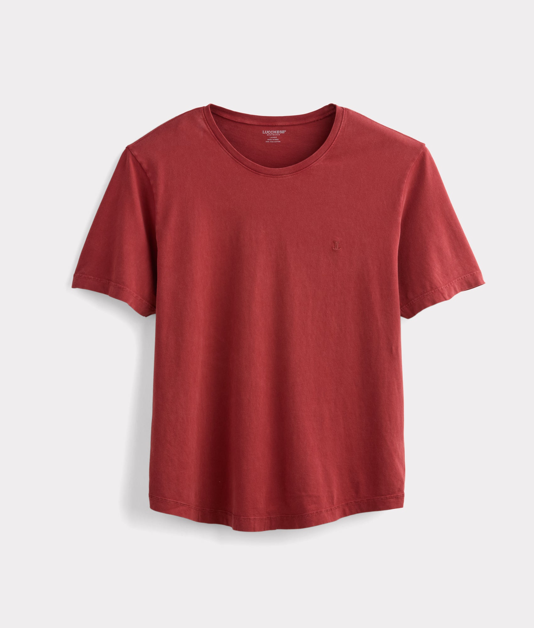 Lucchese Crewneck Tee :: Brick Red
