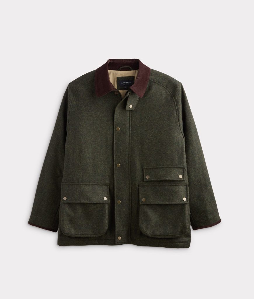 Charles Shetland Wool Jacket :: Forest Green