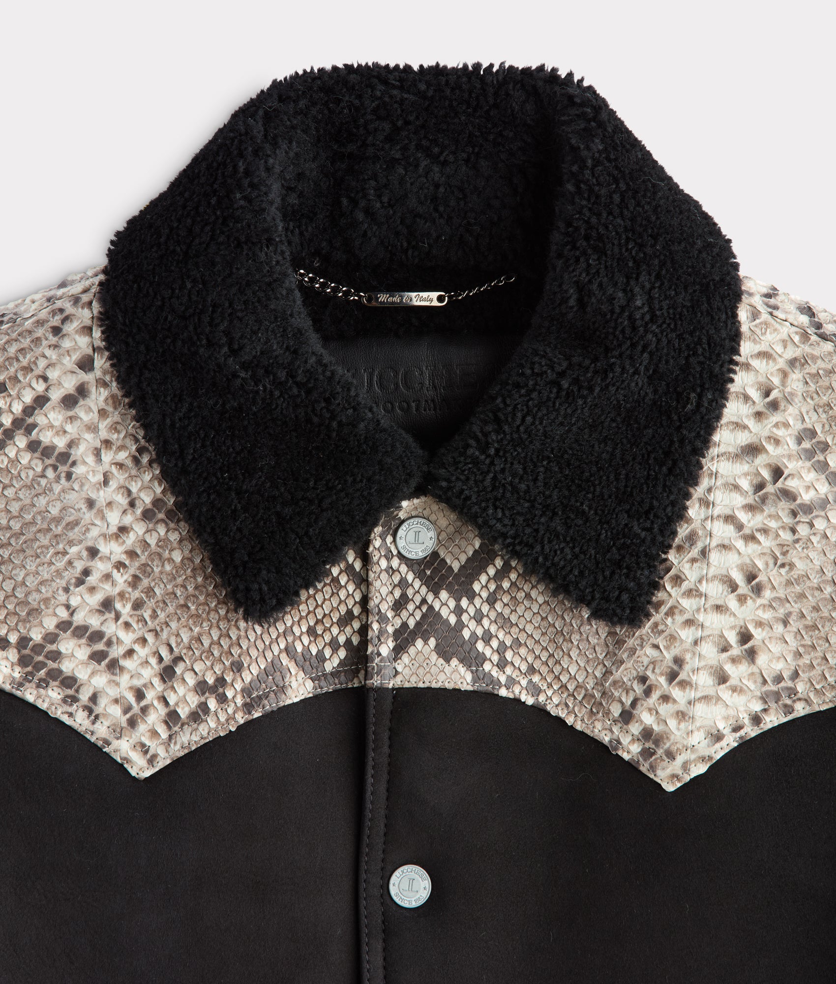 Dustin Exotic Vest :: Charcoal - Image 4