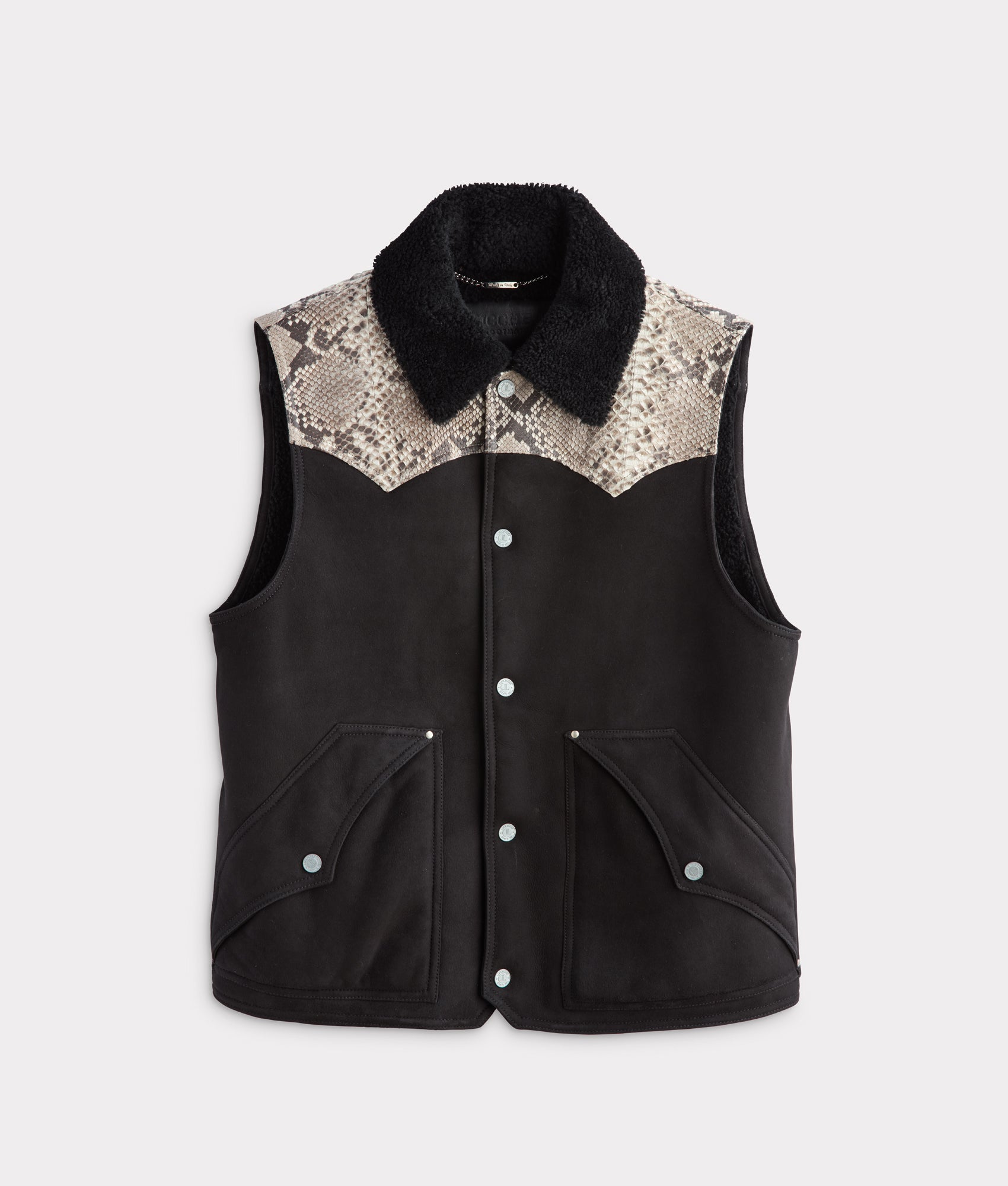 Dustin Exotic Vest :: Charcoal
