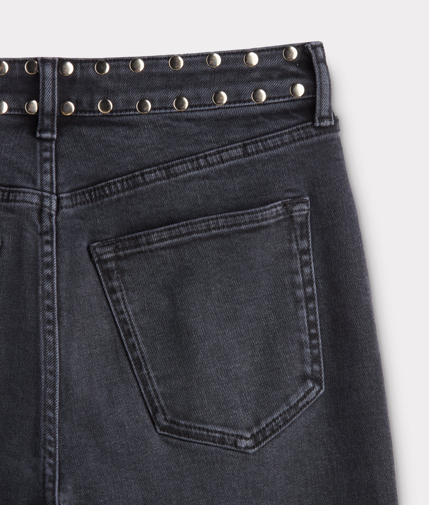 Briar High-Rise Straight Leg Jean :: Chimney With Studs - Image 7