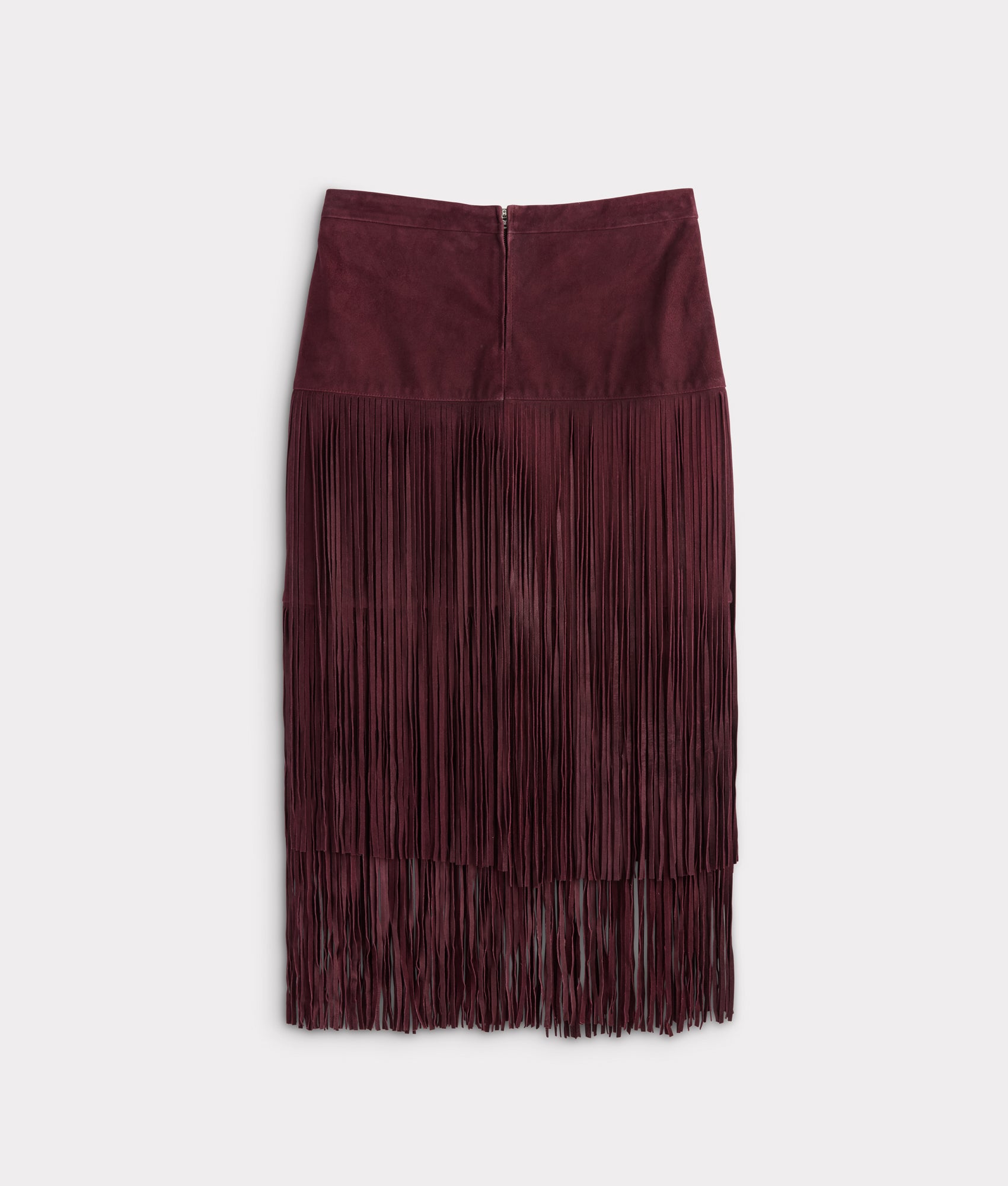Rhiannon Fringe Skirt :: Black Cherry - Image 3