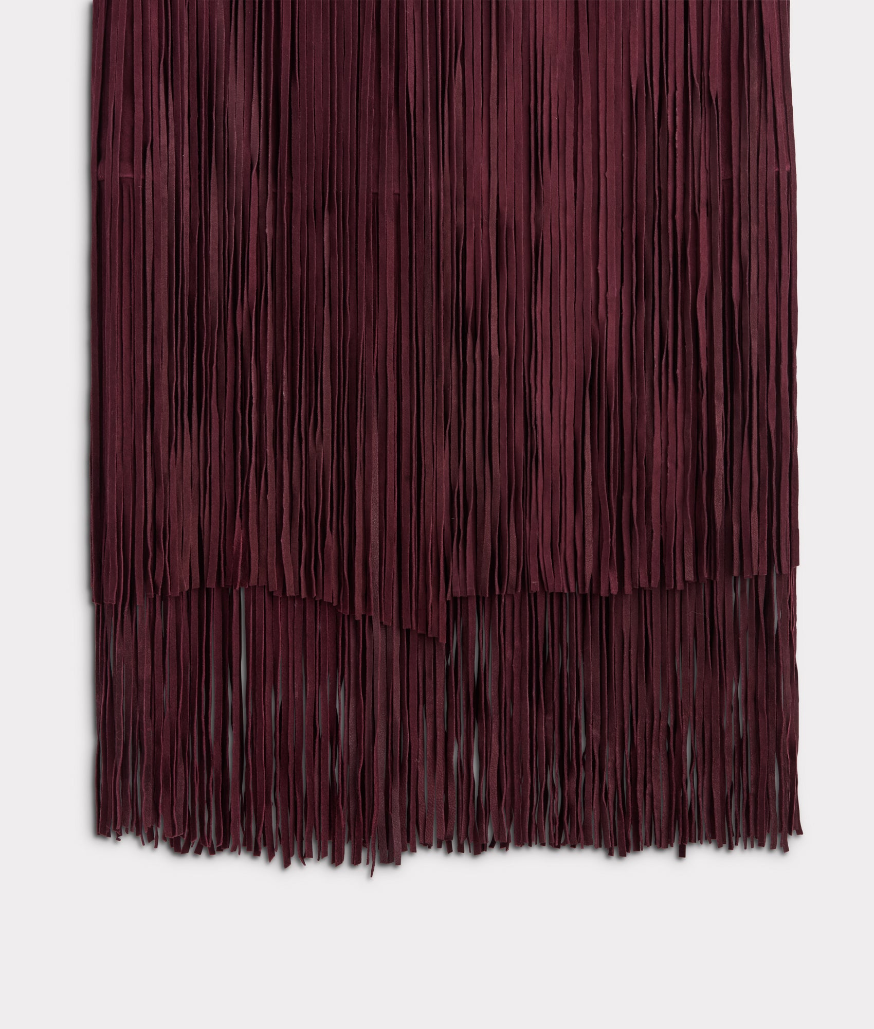 Rhiannon Fringe Skirt :: Black Cherry - Image 5
