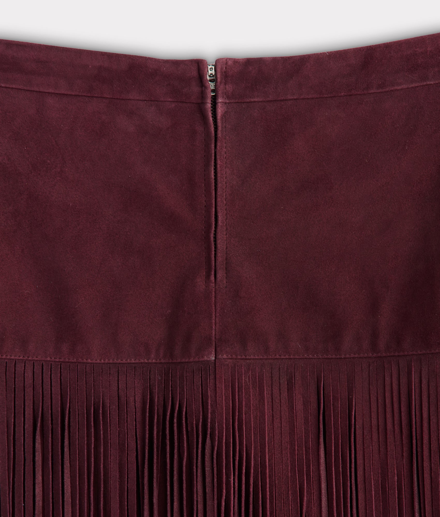 Rhiannon Fringe Skirt :: Black Cherry - Image 6