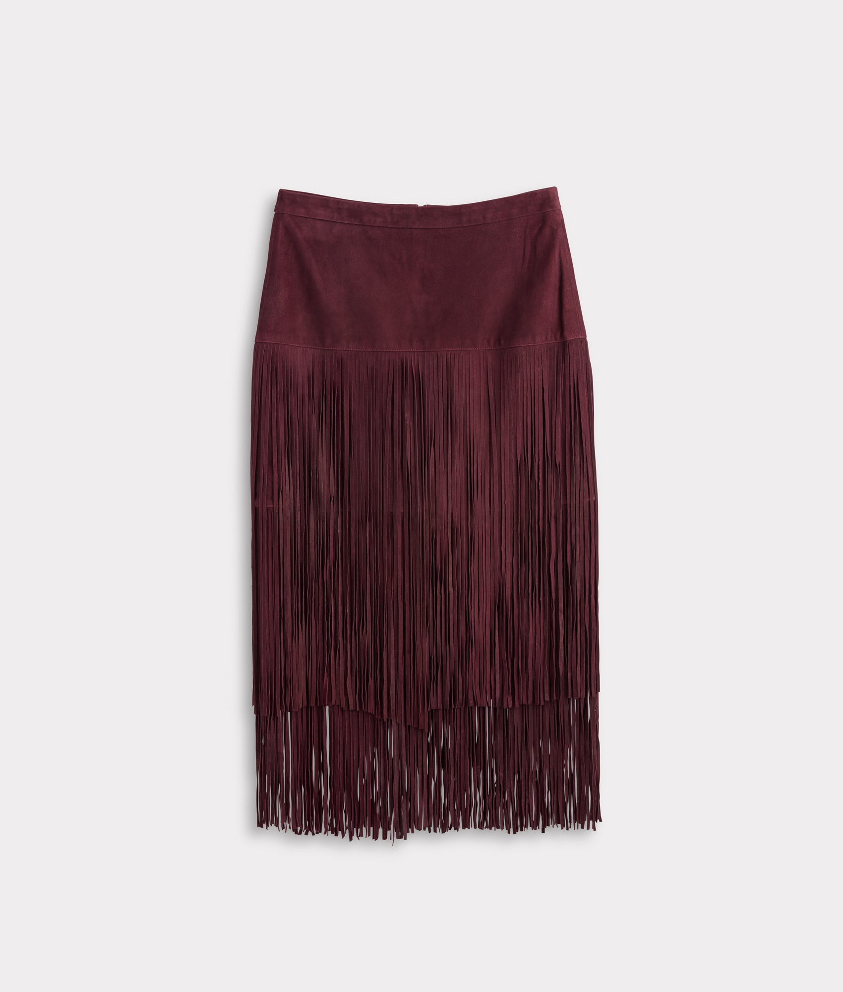 Rhiannon Fringe Skirt :: Black Cherry