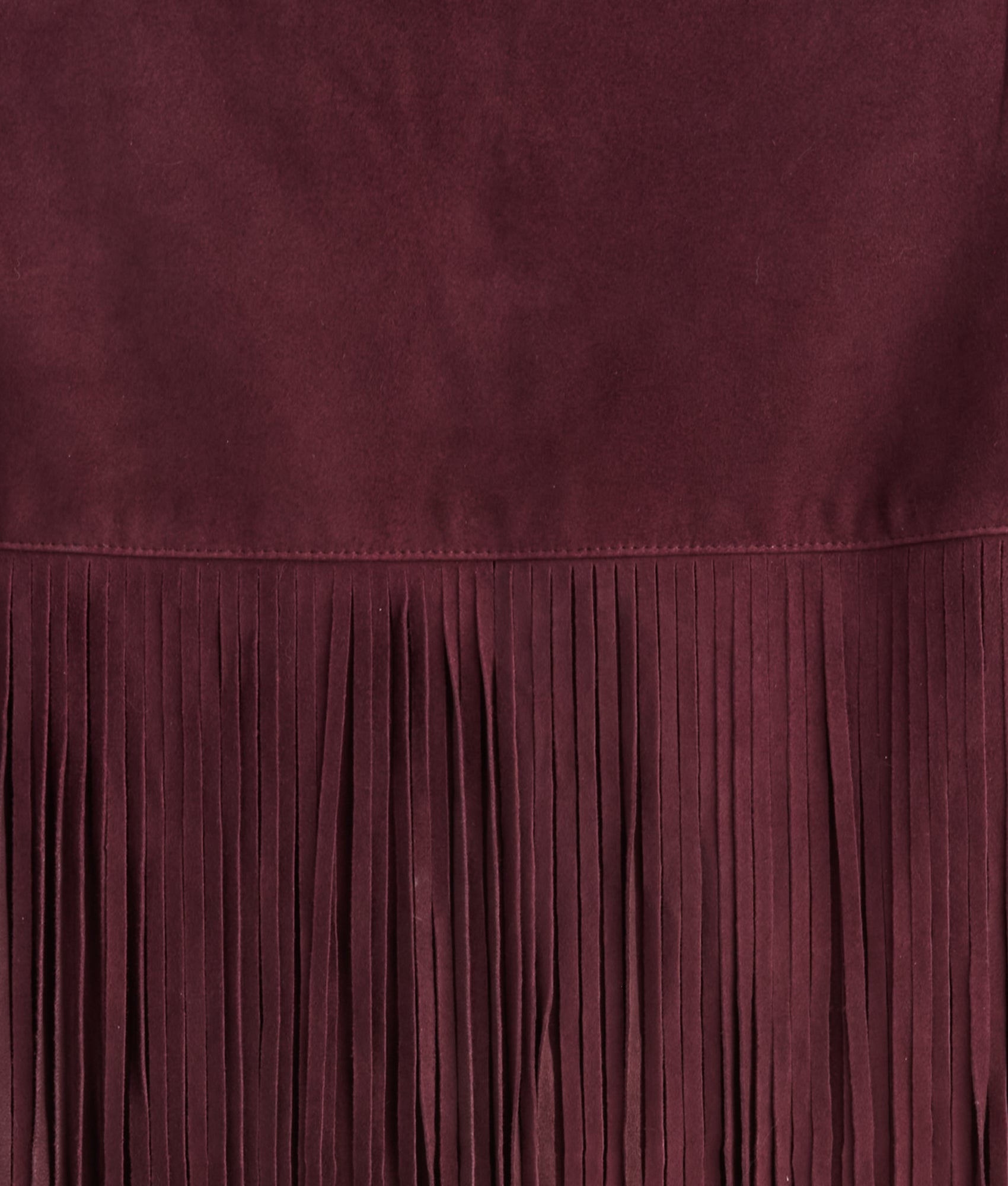 Rhiannon Fringe Skirt :: Black Cherry - Image 8