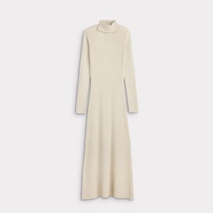 Celeste Turtleneck Dress :: Ecru