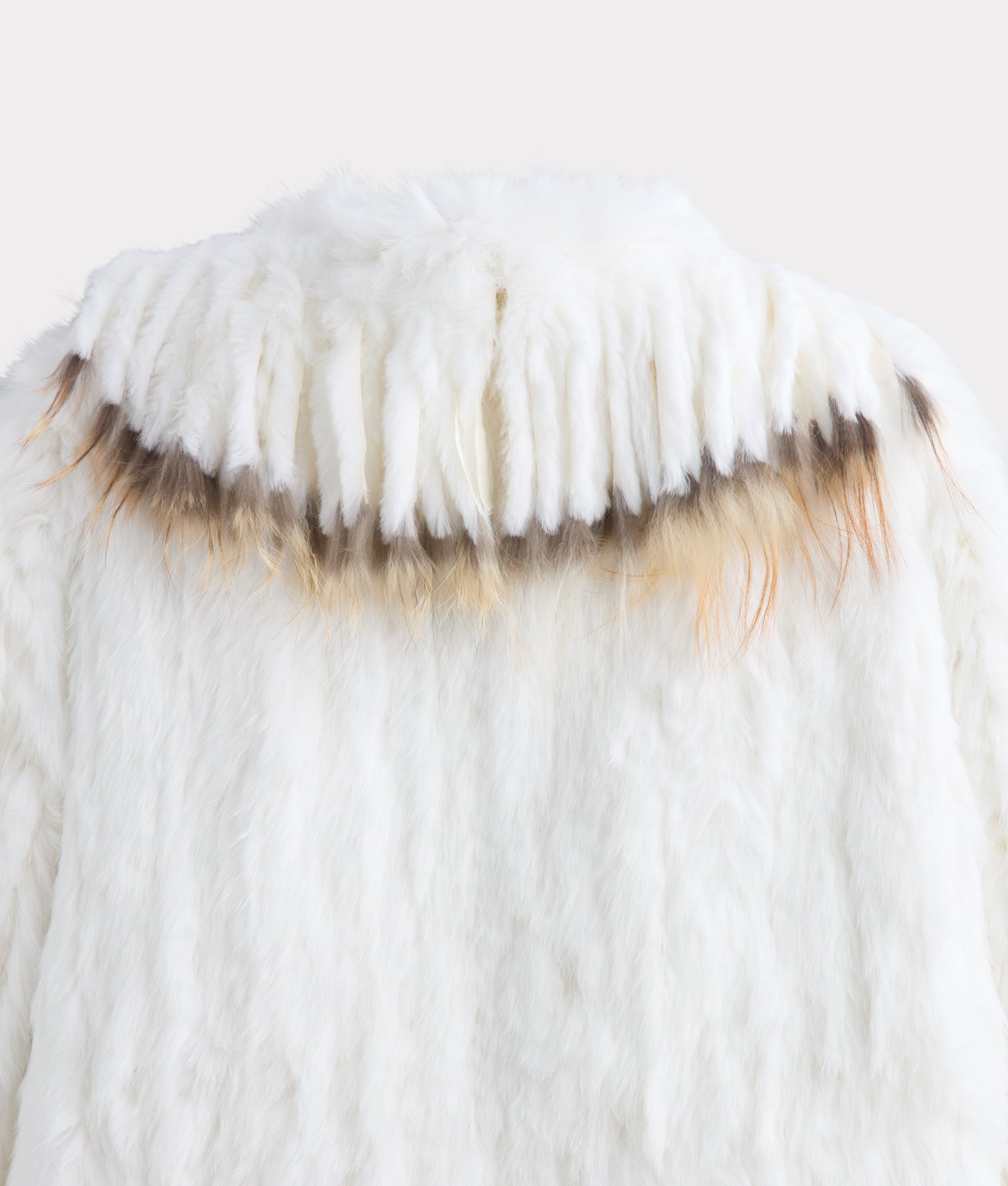 Francis Fur Fringe Jacket :: White - Image 4