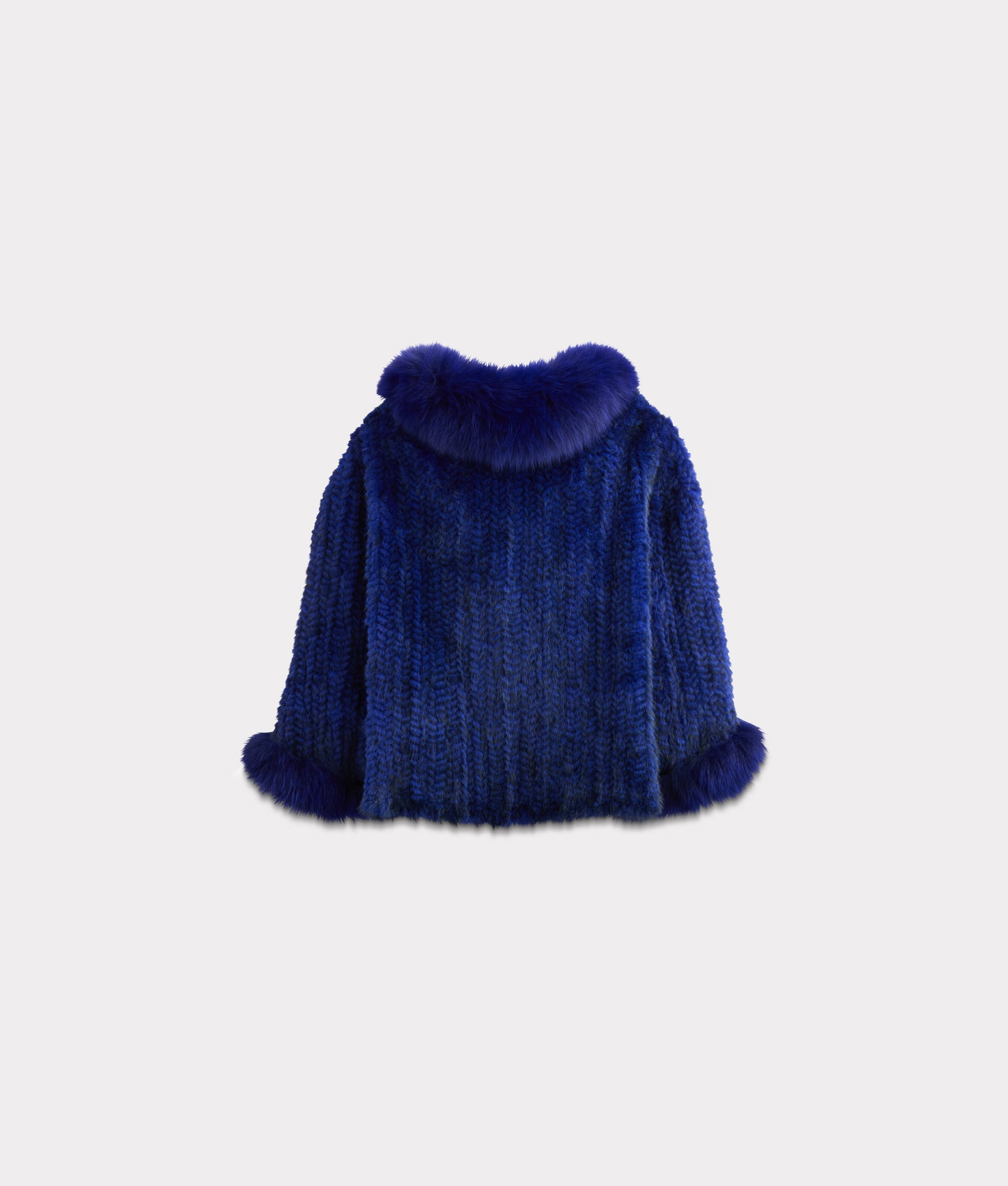 Royale Fur Cape :: Royal Blue - Image 3