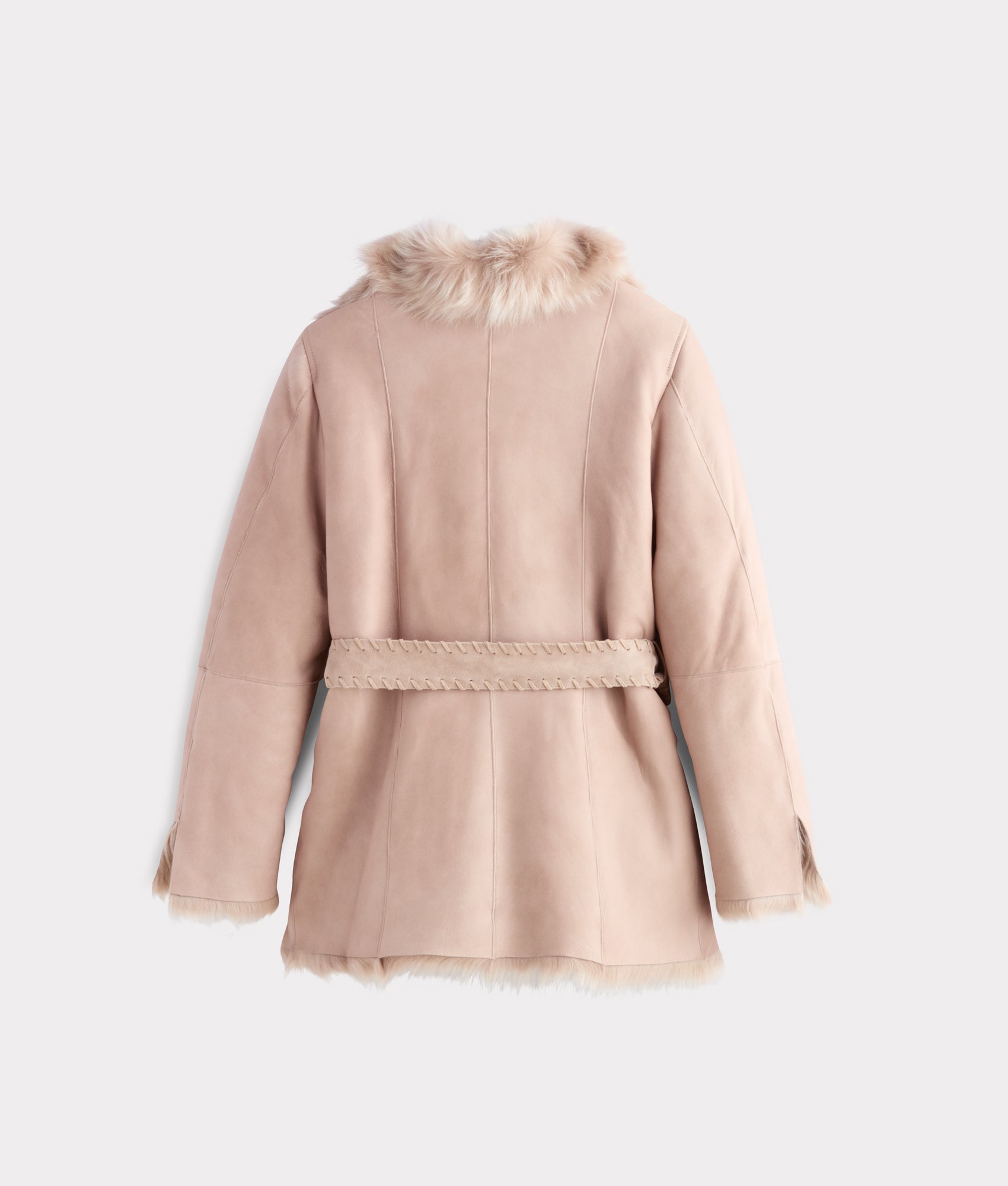 Skye Shearling Coat :: Grey - Image 3