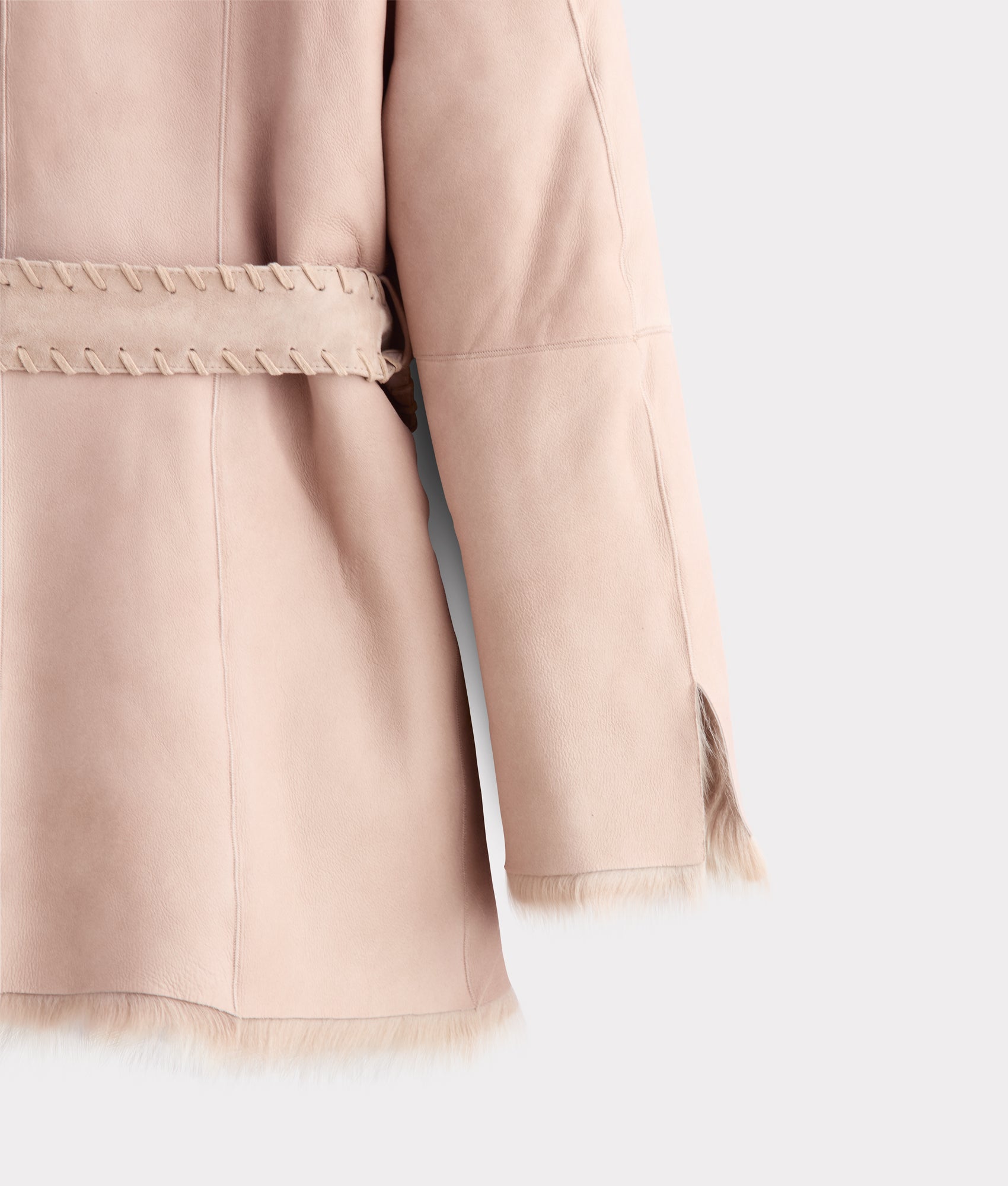 Skye Shearling Coat :: Grey - Image 5