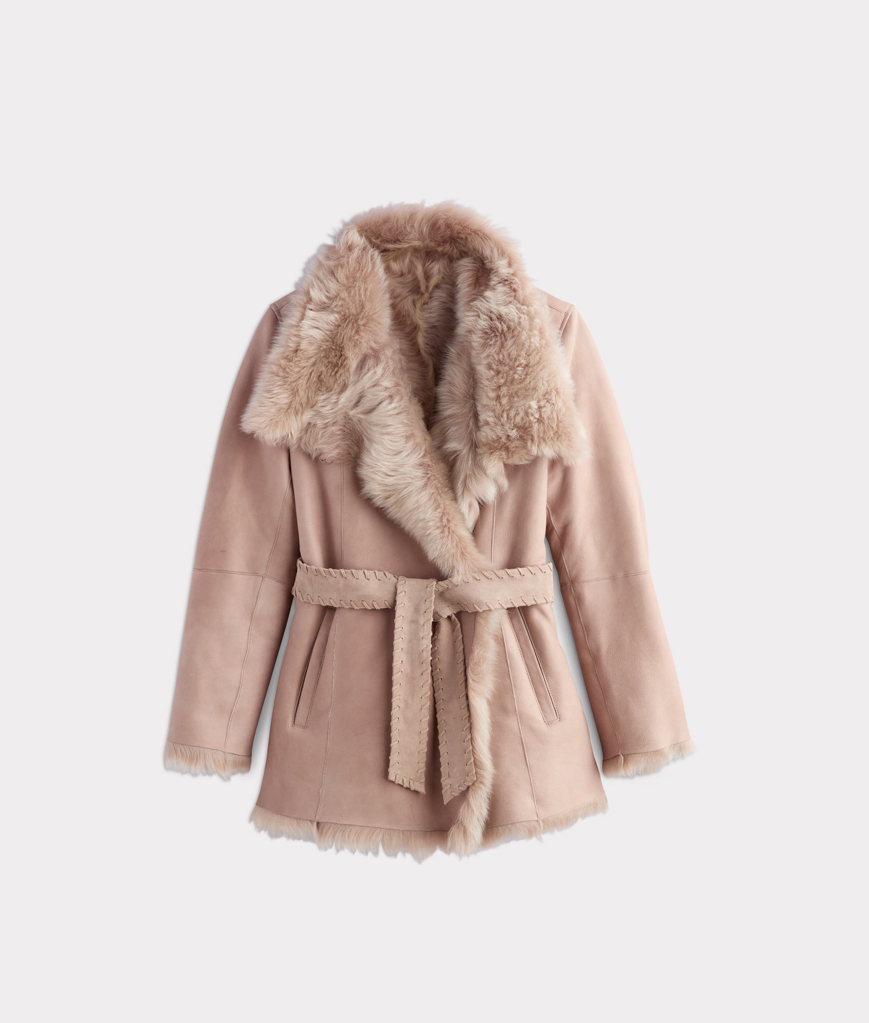 Skye Shearling Coat :: Grey