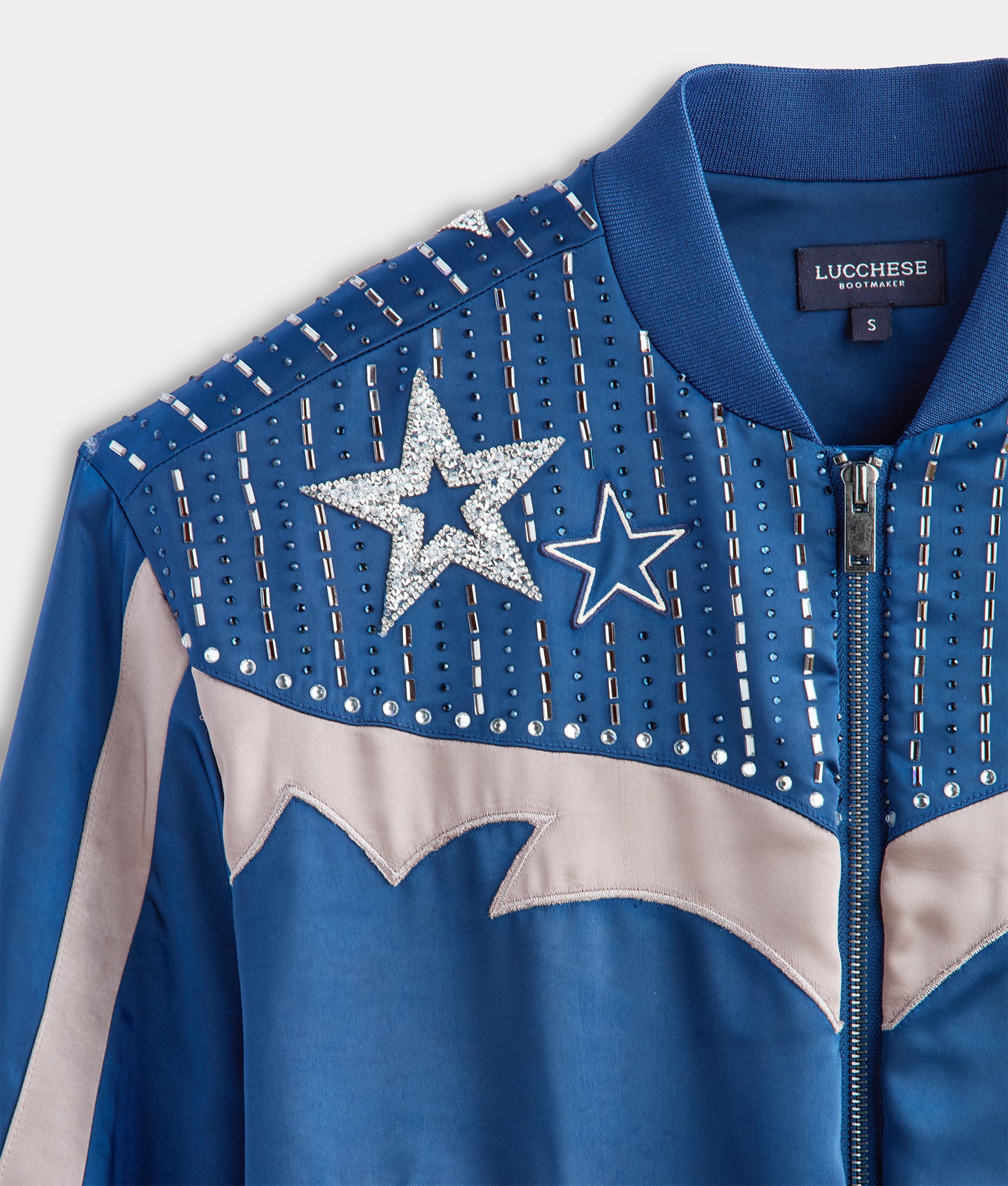 Lucchese x Dallas Cowboys Bomber Jacket :: Blue - Image 4