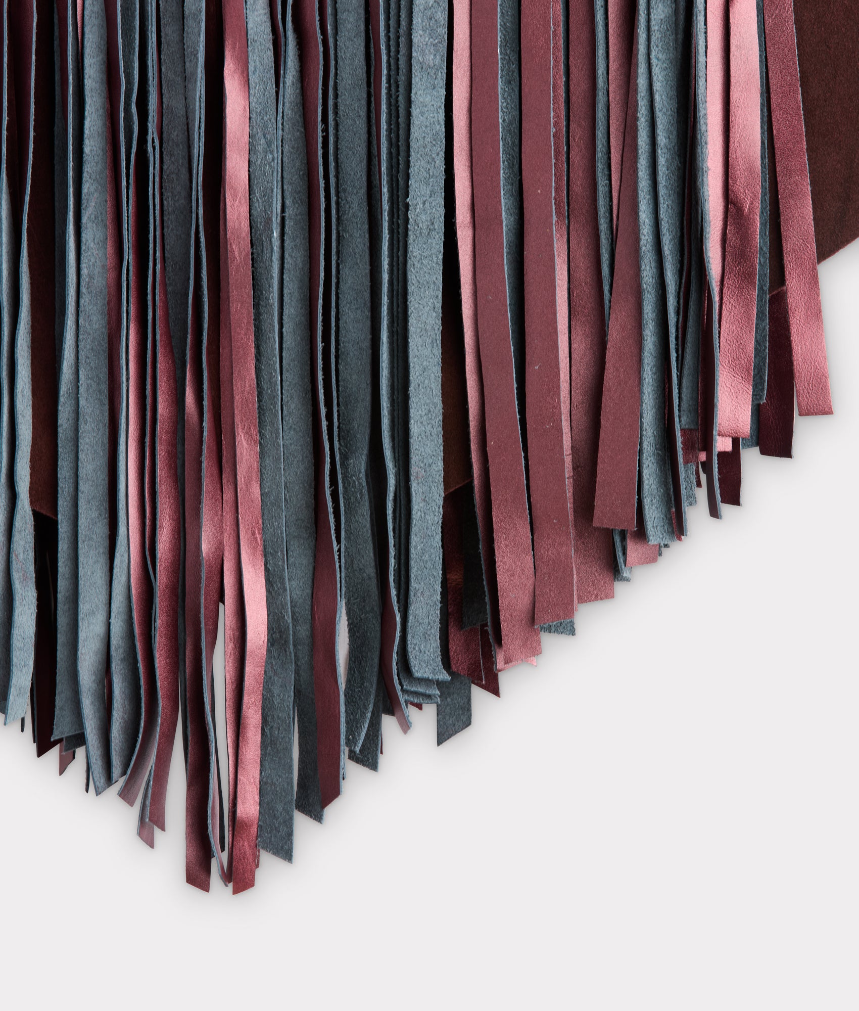 Shayanne Fringe Cape :: Black Cherry - Image 5