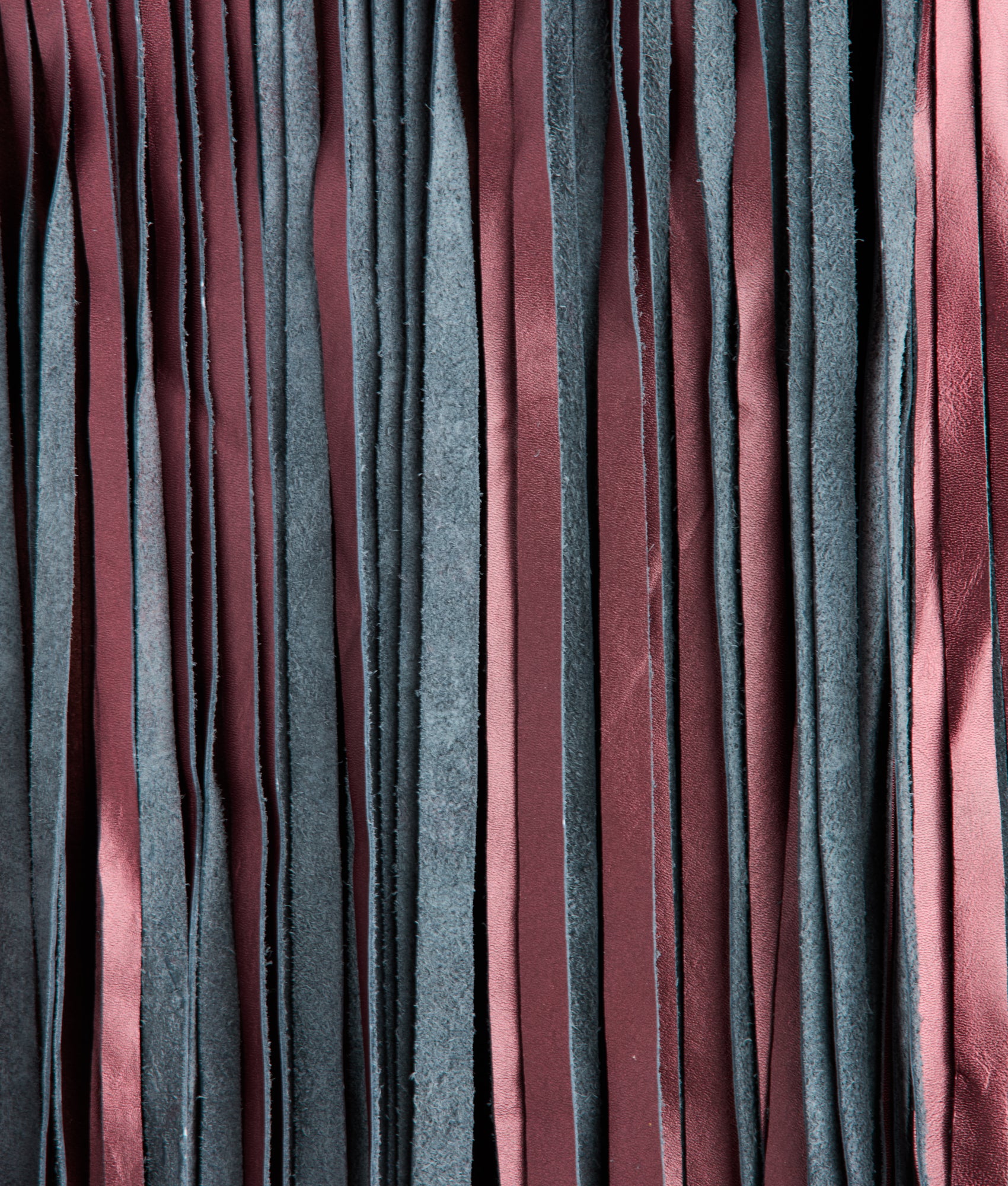 Shayanne Fringe Cape :: Black Cherry - Image 11