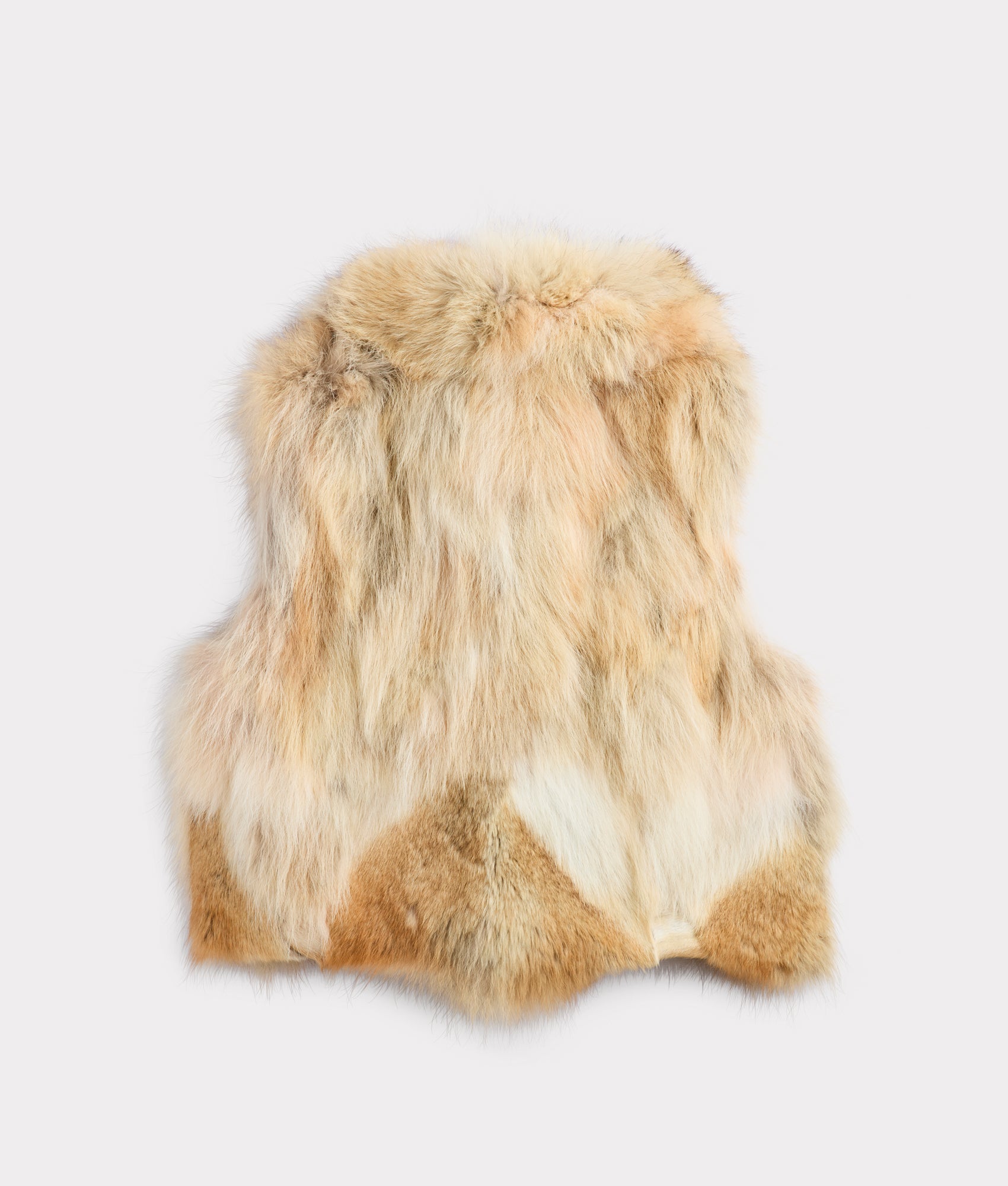 Kirsta Fur Vest :: Natural - Image 2