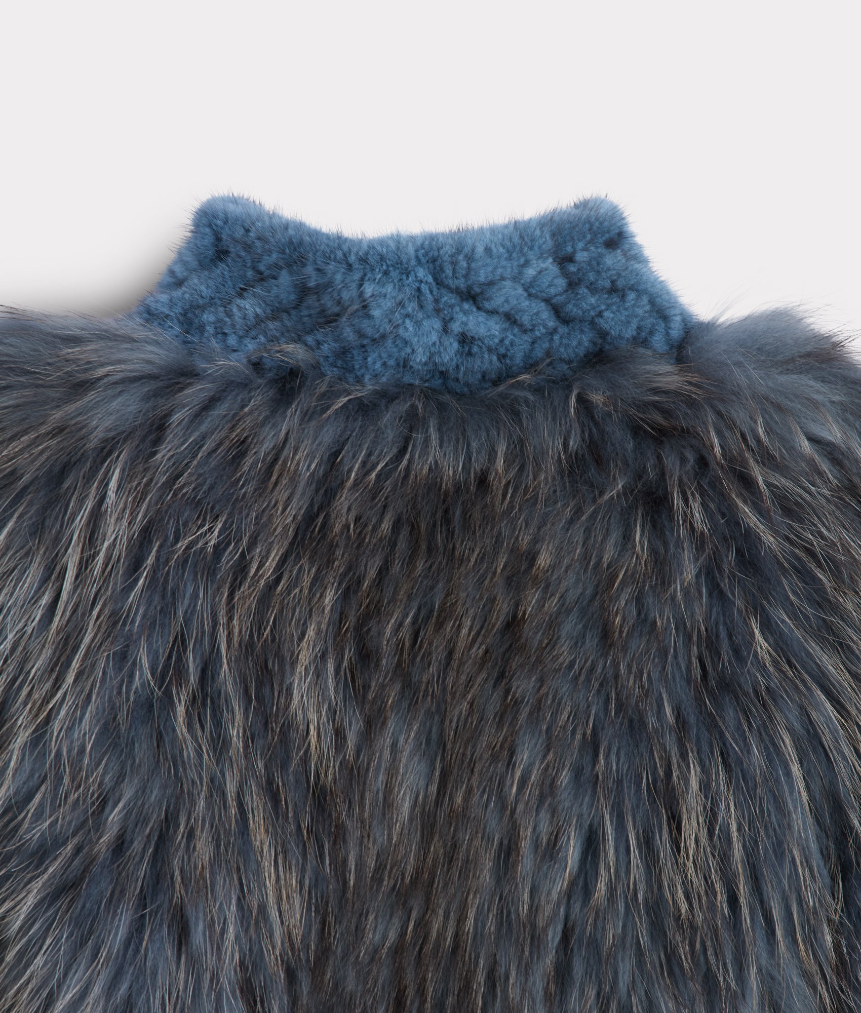 Janine Fur Jacket :: Turquoise - Image 6
