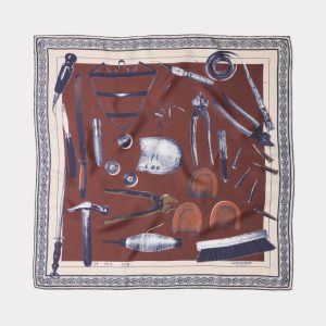 Tools Of The Trade Silk Scarf :: Brown