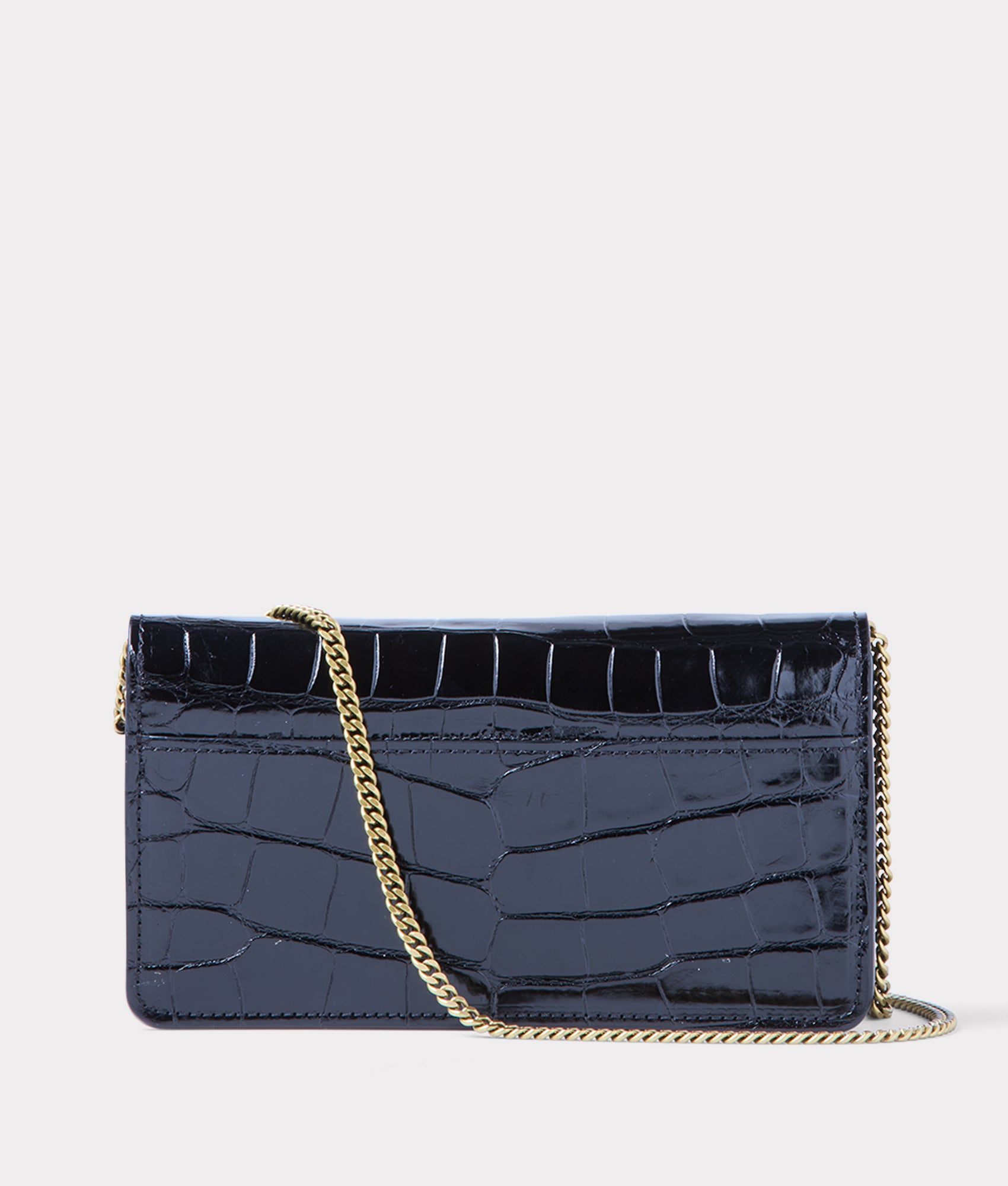 Long Exotic Wallet On A Chain :: Black - Image 3