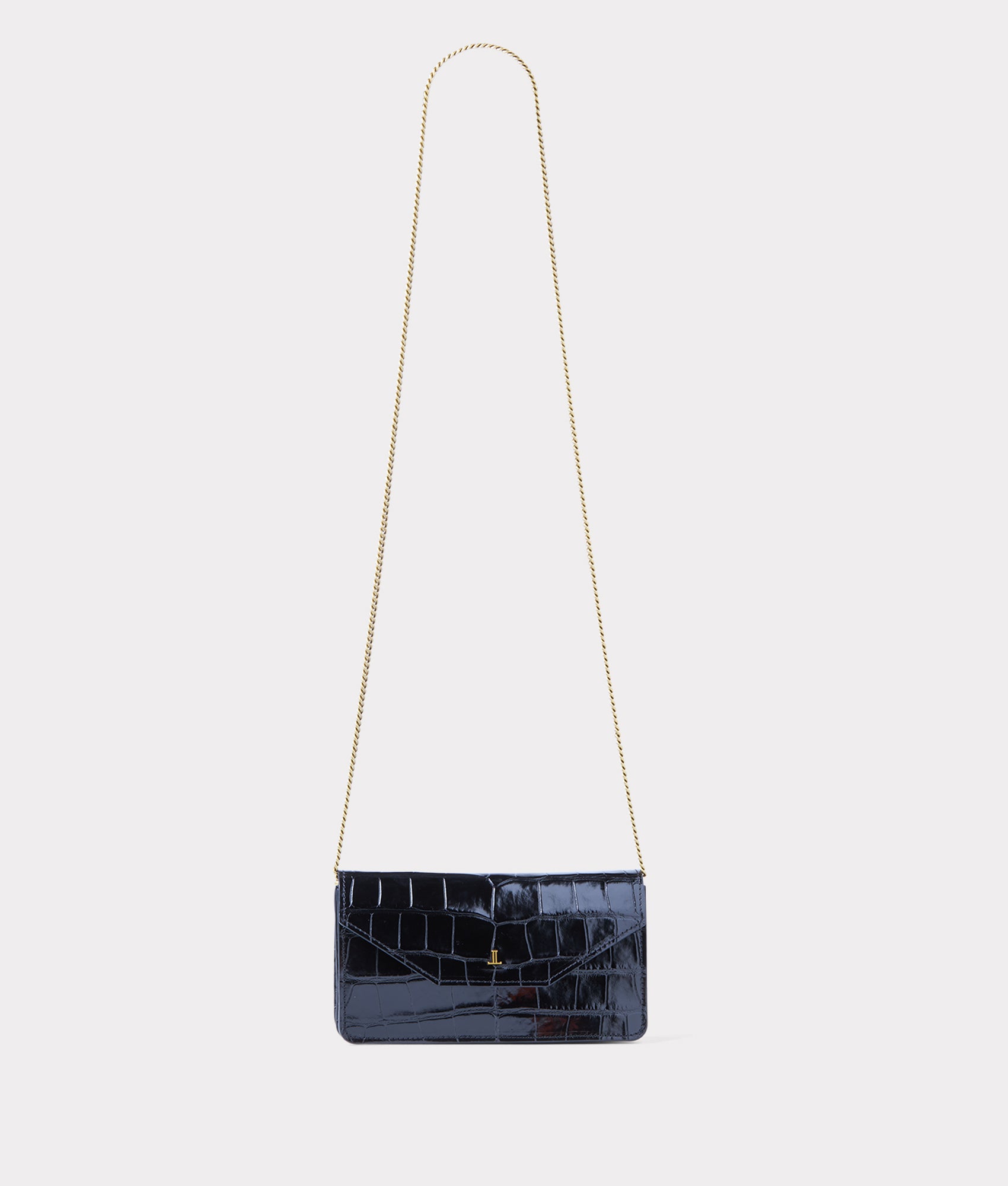 Long Exotic Wallet On A Chain :: Black - Image 4