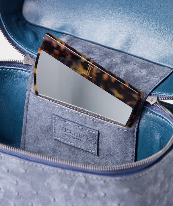 Lauren Exotic Vanity Tote :: Storm Blue - Image 8