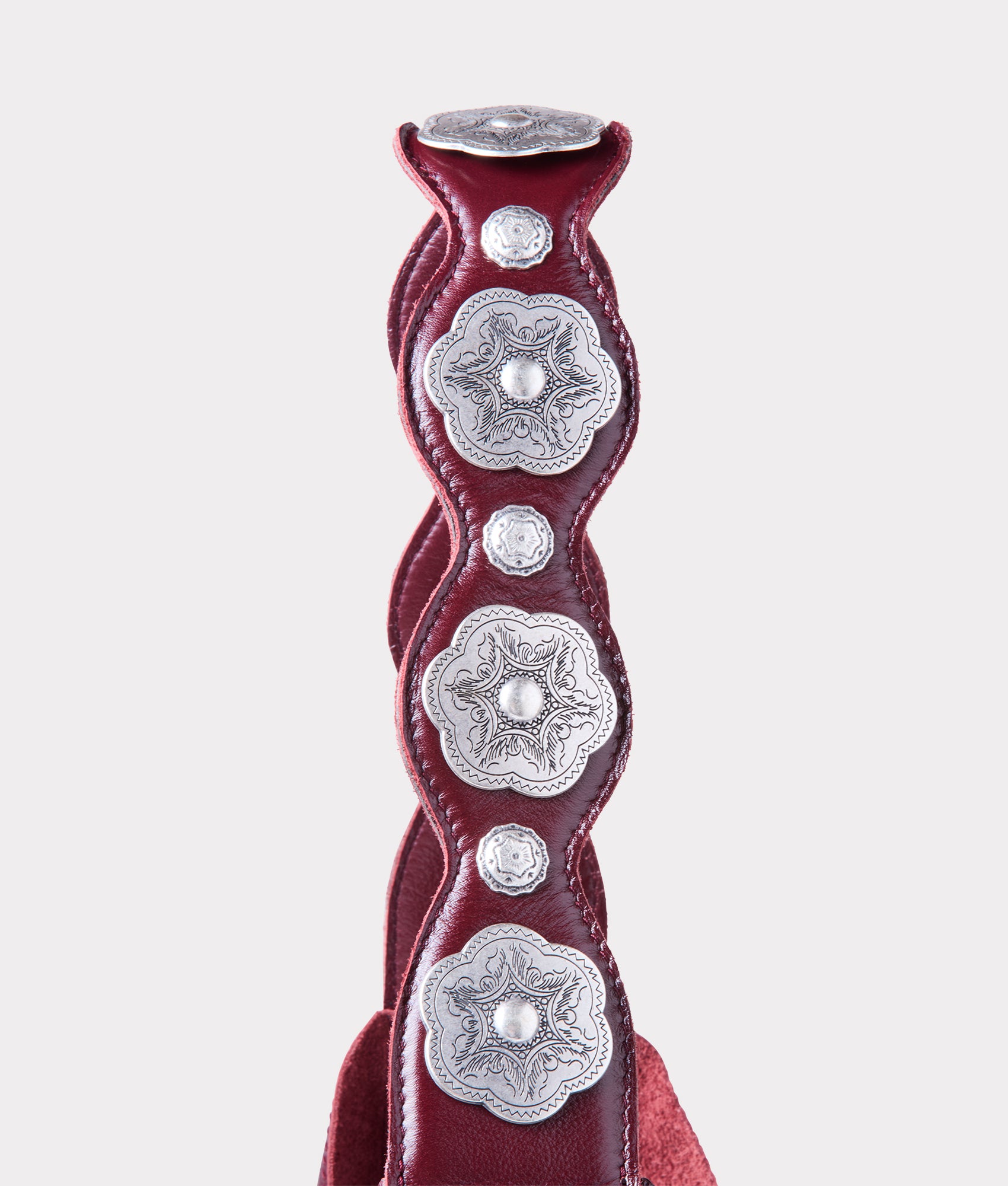 Goldie Concho Tote :: Burgundy - Image 5