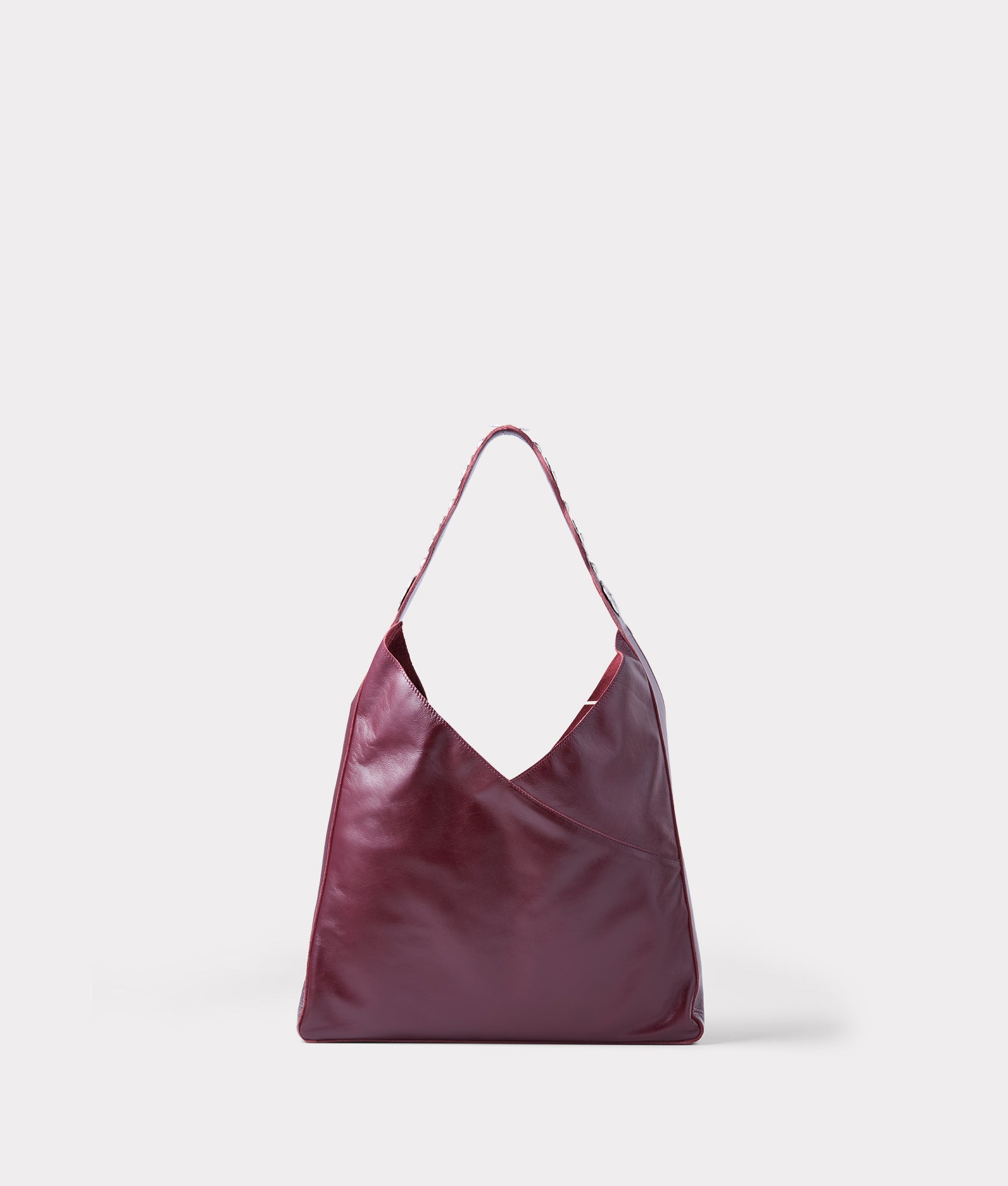 Goldie Concho Tote :: Burgundy - Image 4