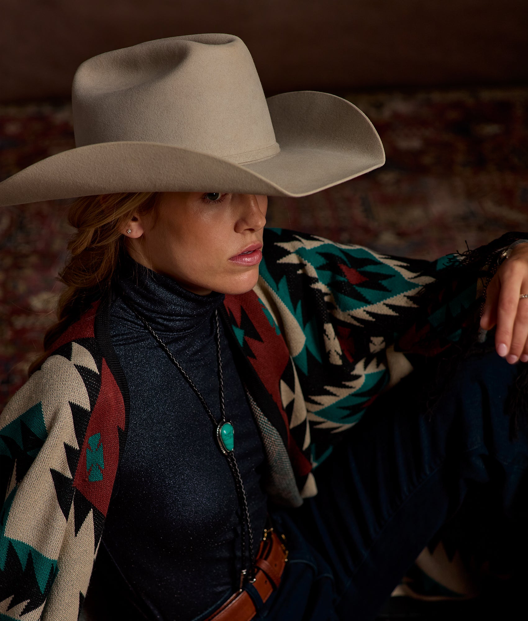 Aria Turtleneck :: Navy - Image 2