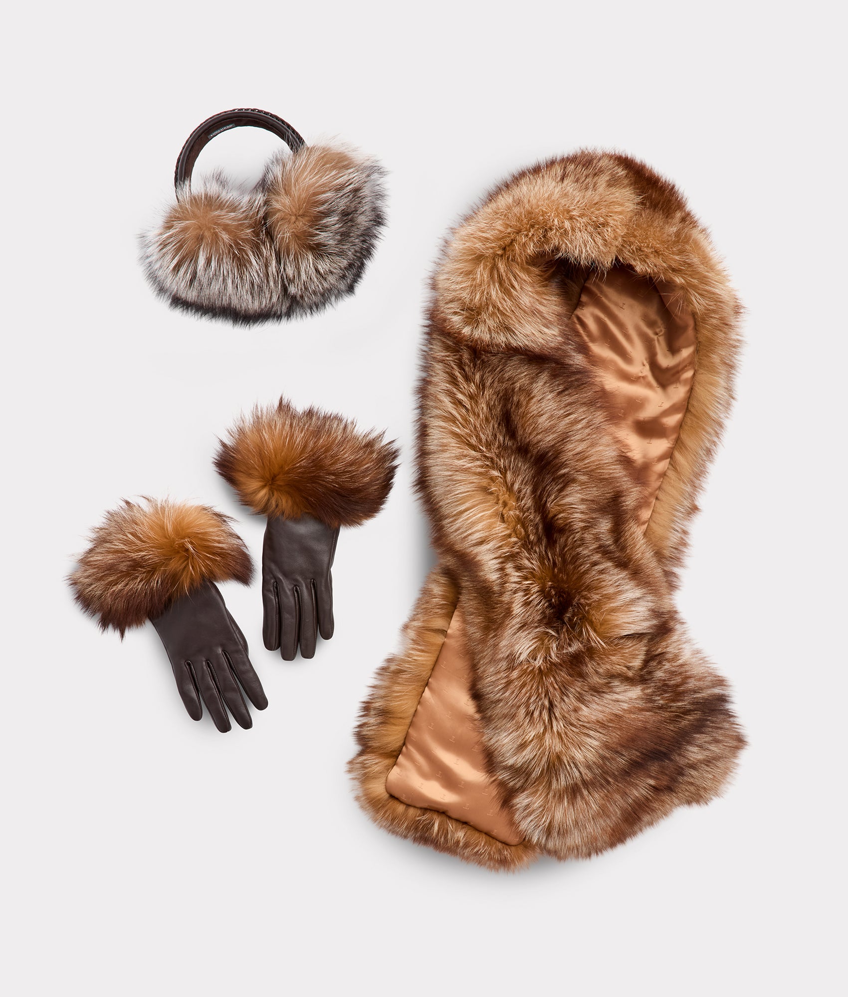 Pelliccia Gloves :: Dark Brown - Image 2