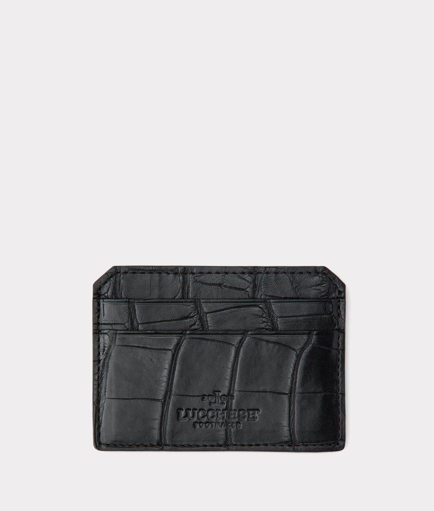 Card Case - American Alligator :: Black