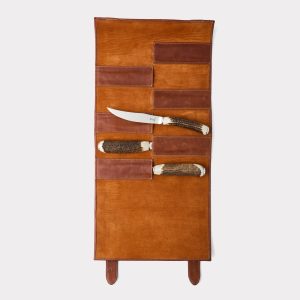 Steak Knife Carrier With Six Steak Knives :: Tan