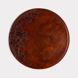 Hand-Tooled Placemats - Set of Two :: Brown