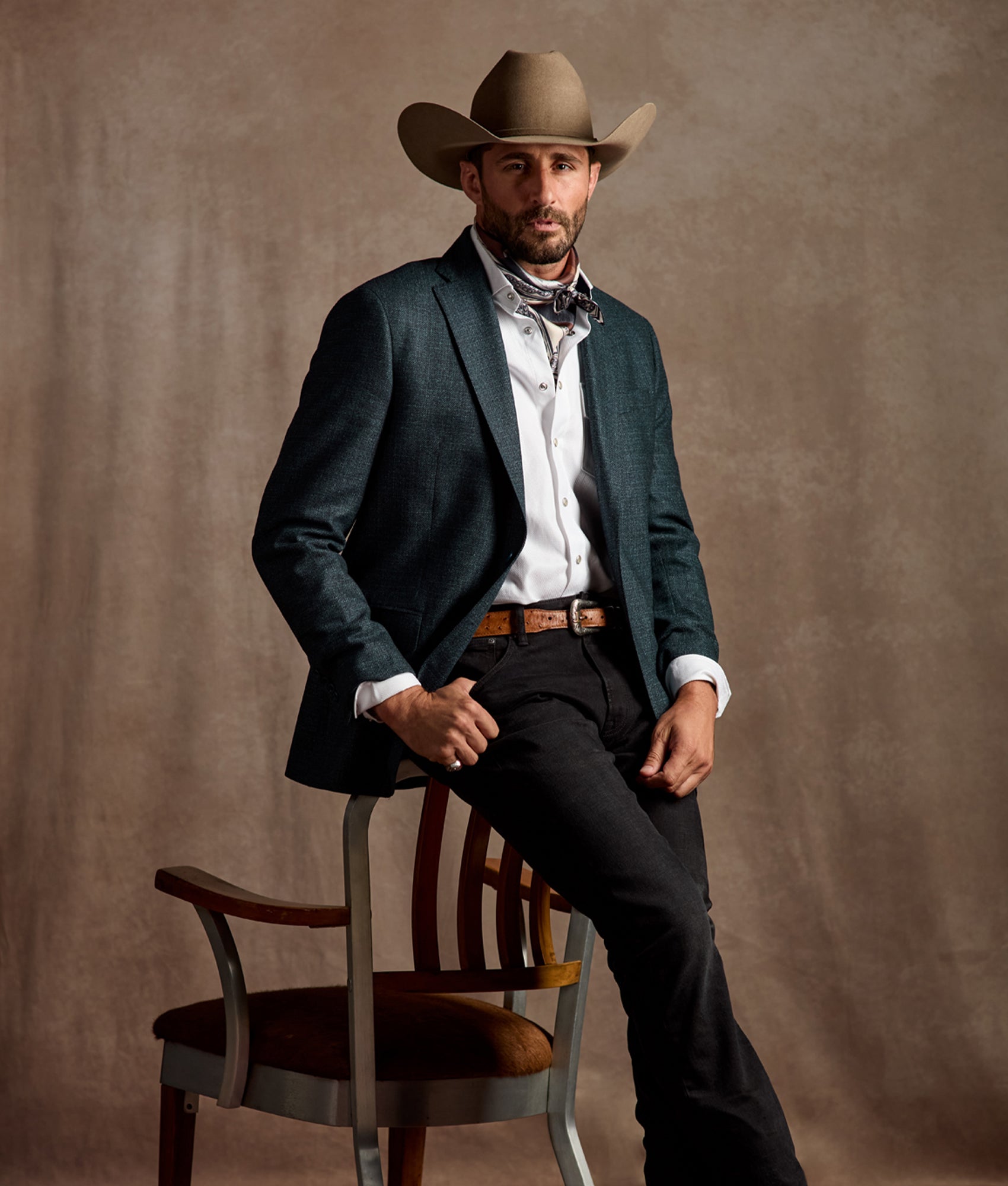 Lucchese Sport Coat :: Teal - Image 9
