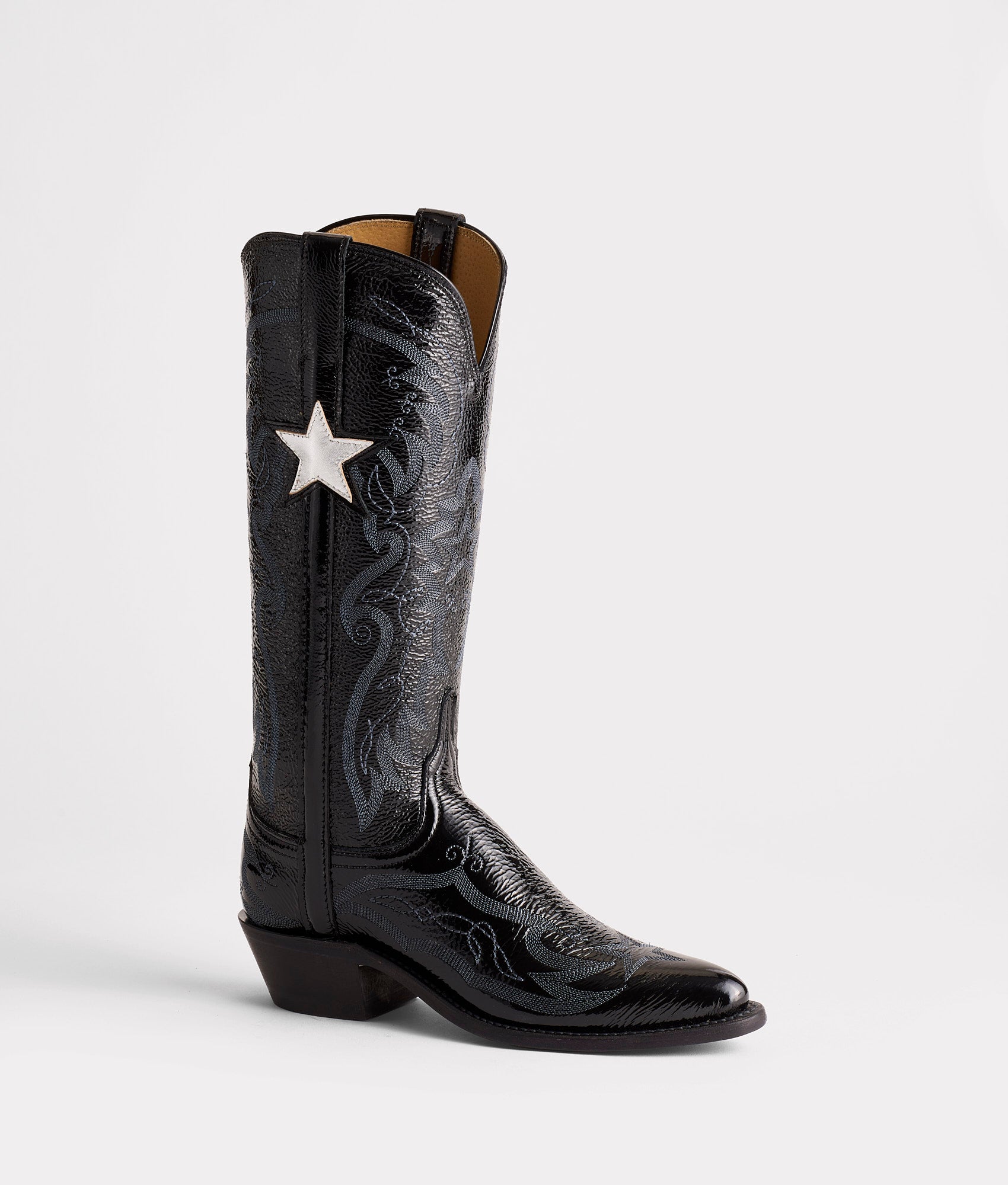 Gina :: Crinkle Patent Black - Image 6