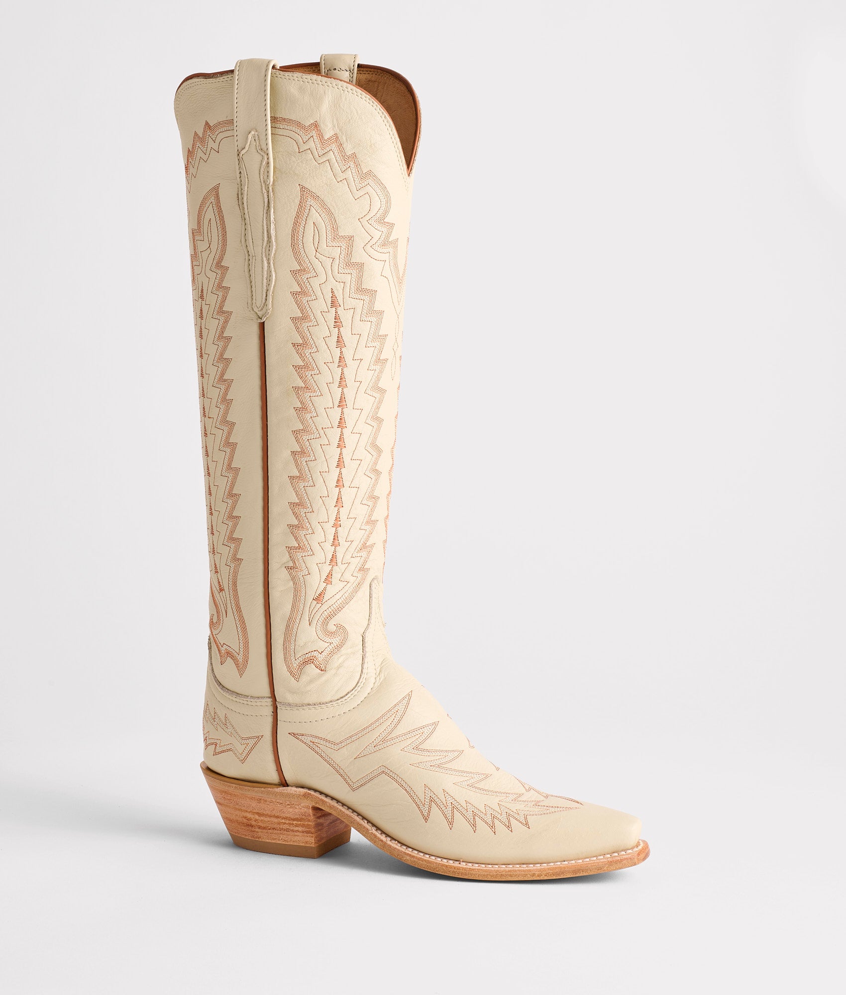 Priscilla :: Glitz Cream W/ Burnt Orange Stitching - Image 6