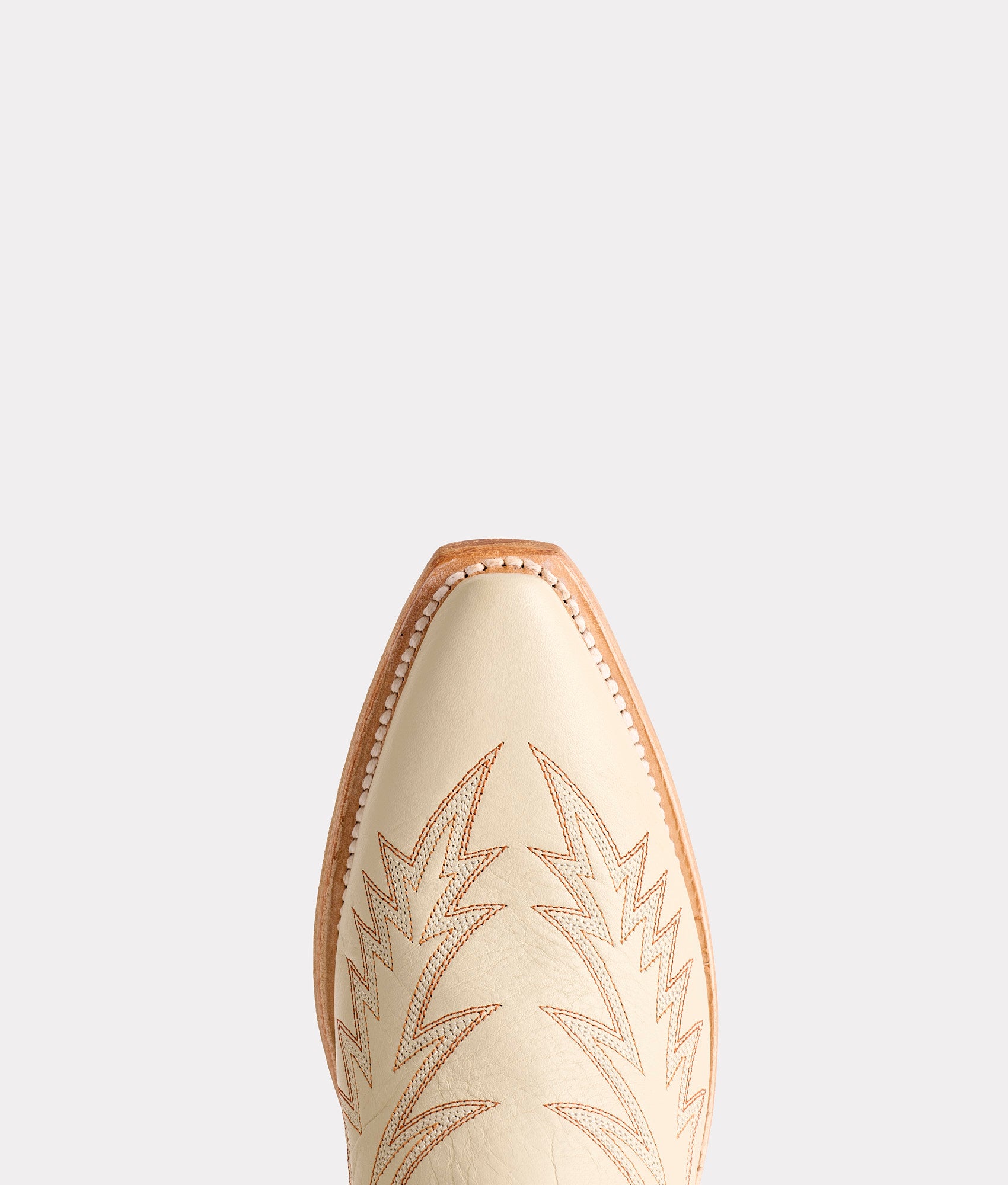 Priscilla :: Glitz Cream W/ Burnt Orange Stitching - Image 8